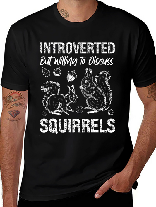 Introverted Squirrels Graphic Tee