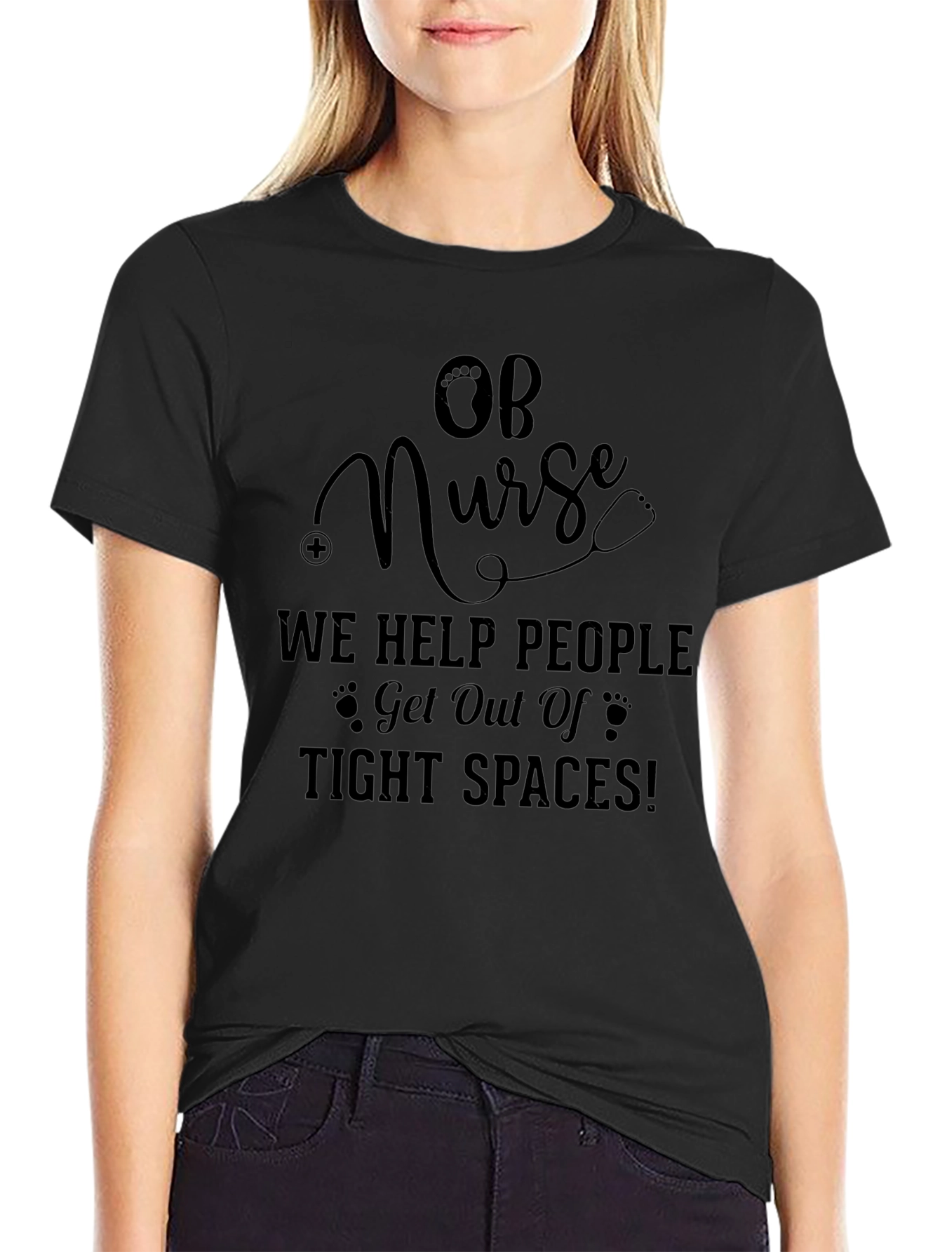 OB Nurse Tight Spaces Tee