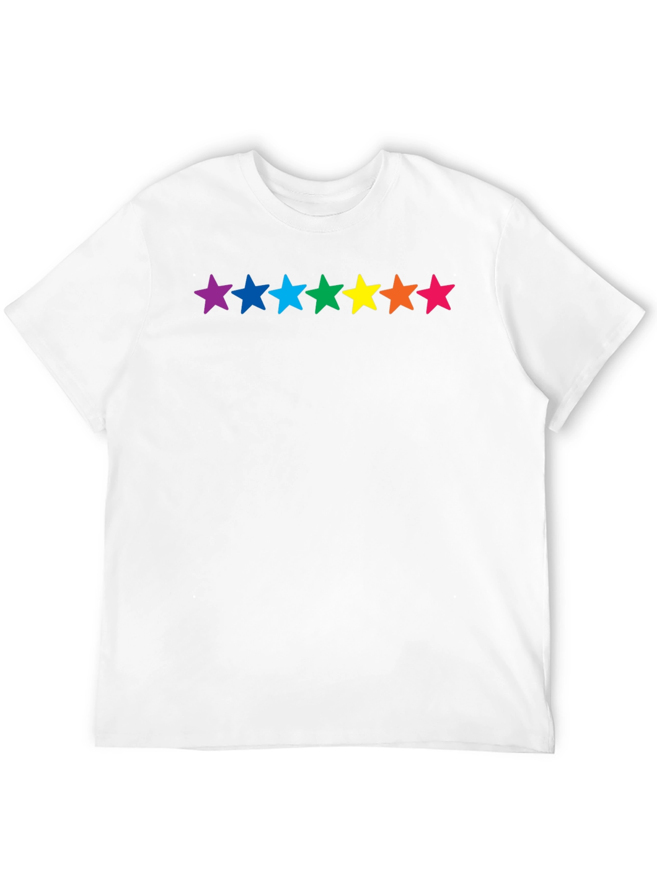 Rainbow Stars Black T-Shirt - Pride Fashion