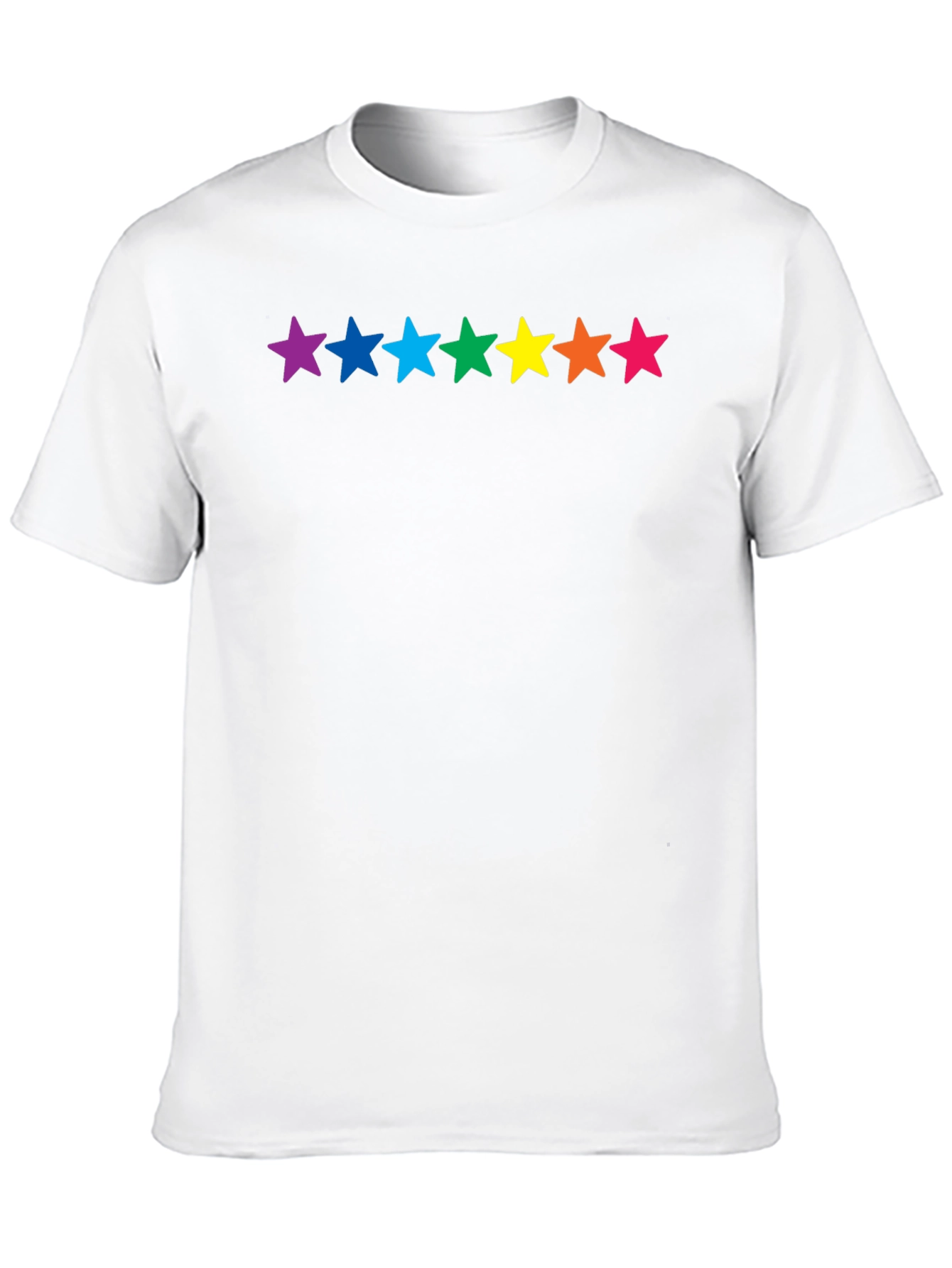 Rainbow Stars Black T-Shirt - Pride Fashion