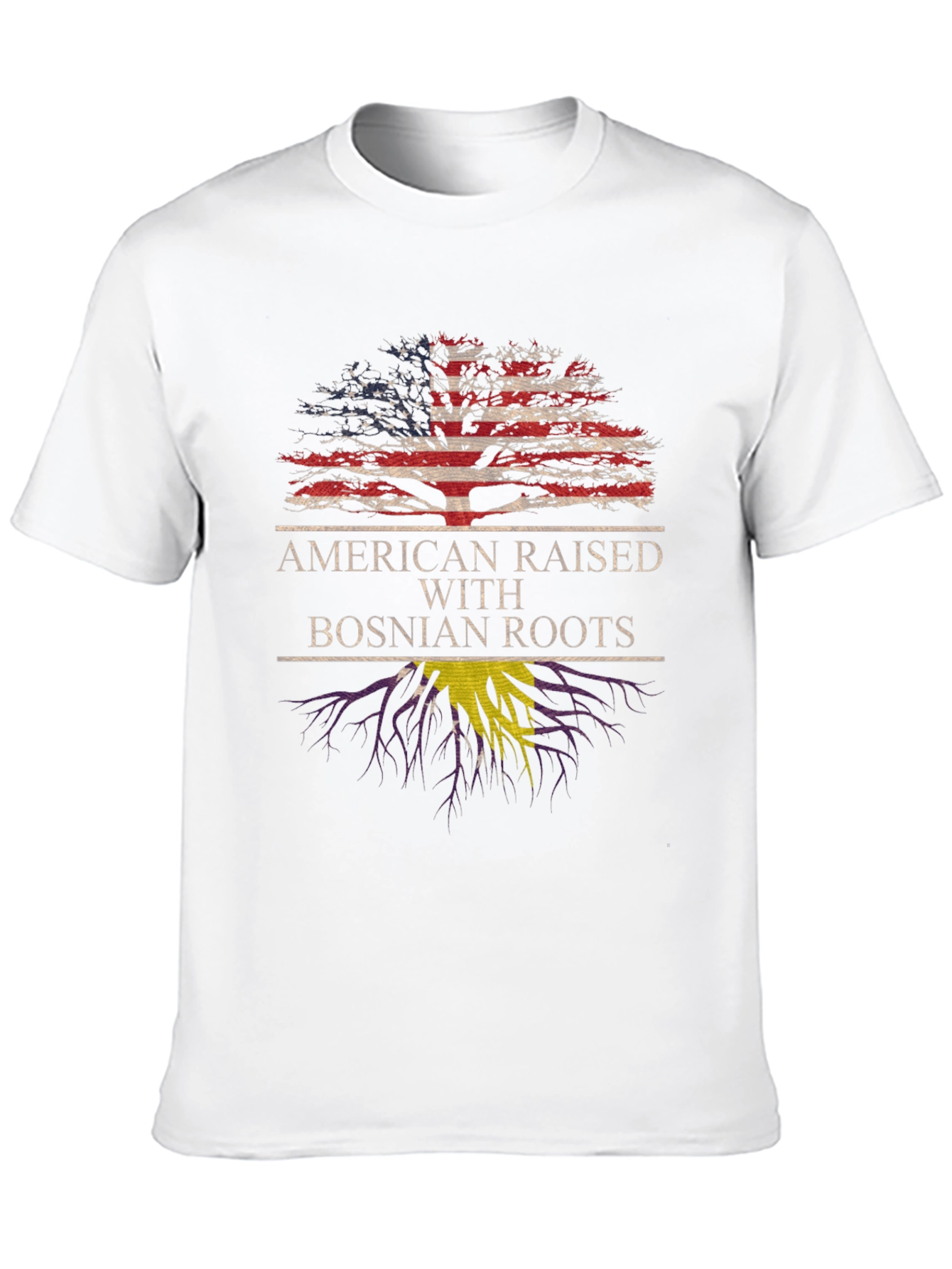 American Raised Bosnian Roots T-Shirt