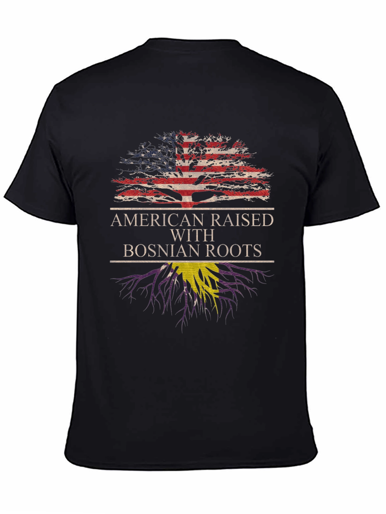 American Raised Bosnian Roots T-Shirt