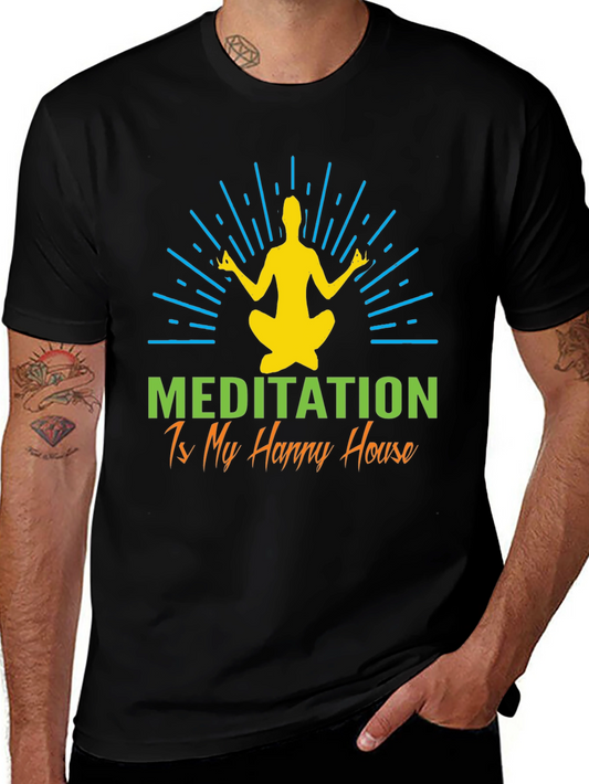 Meditation Happy House Graphic Tee