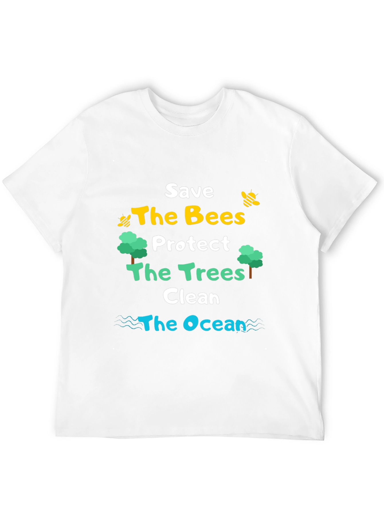 Save the Bees Trees Ocean T-Shirt