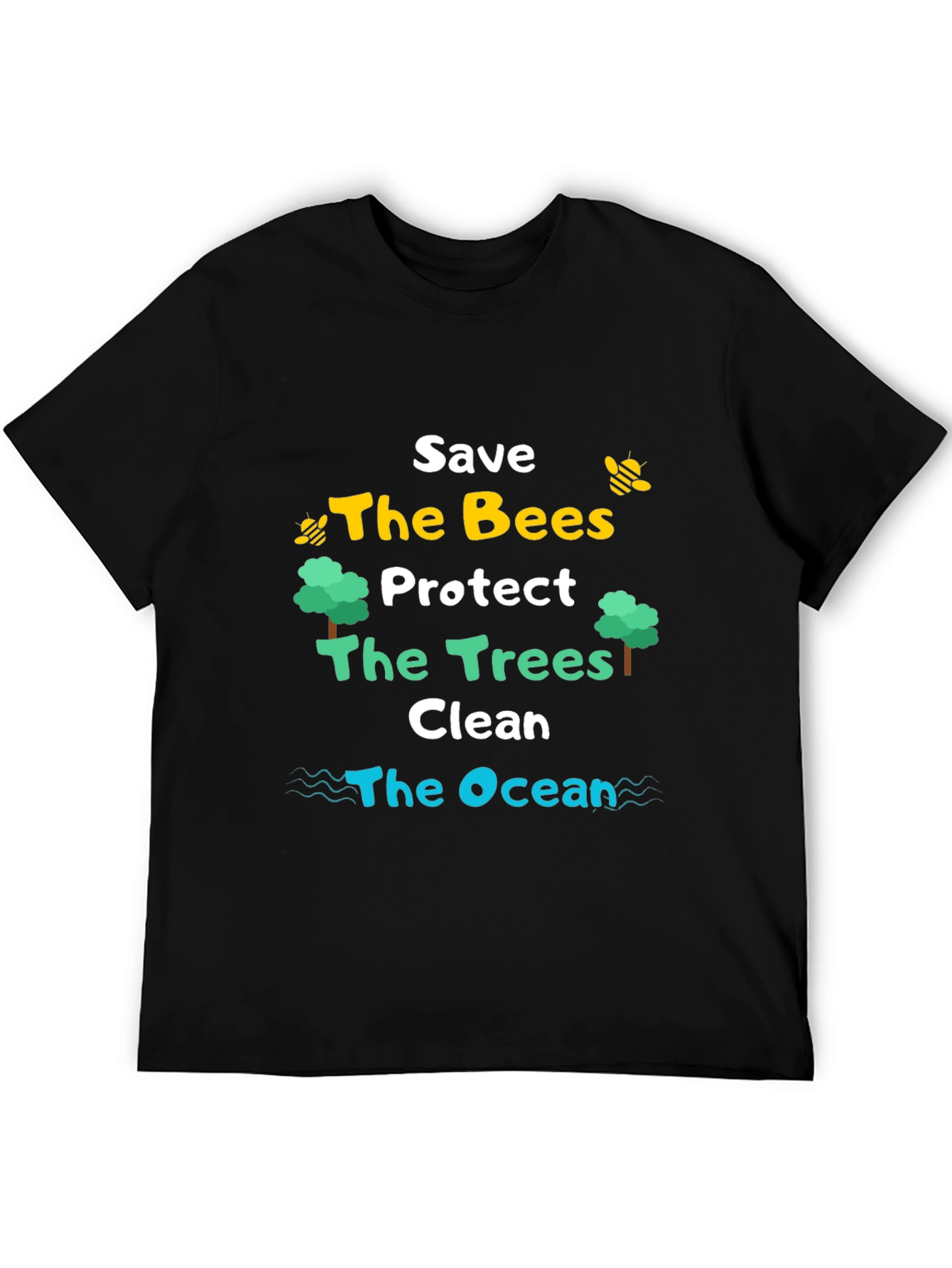 Save the Bees Trees Ocean T-Shirt