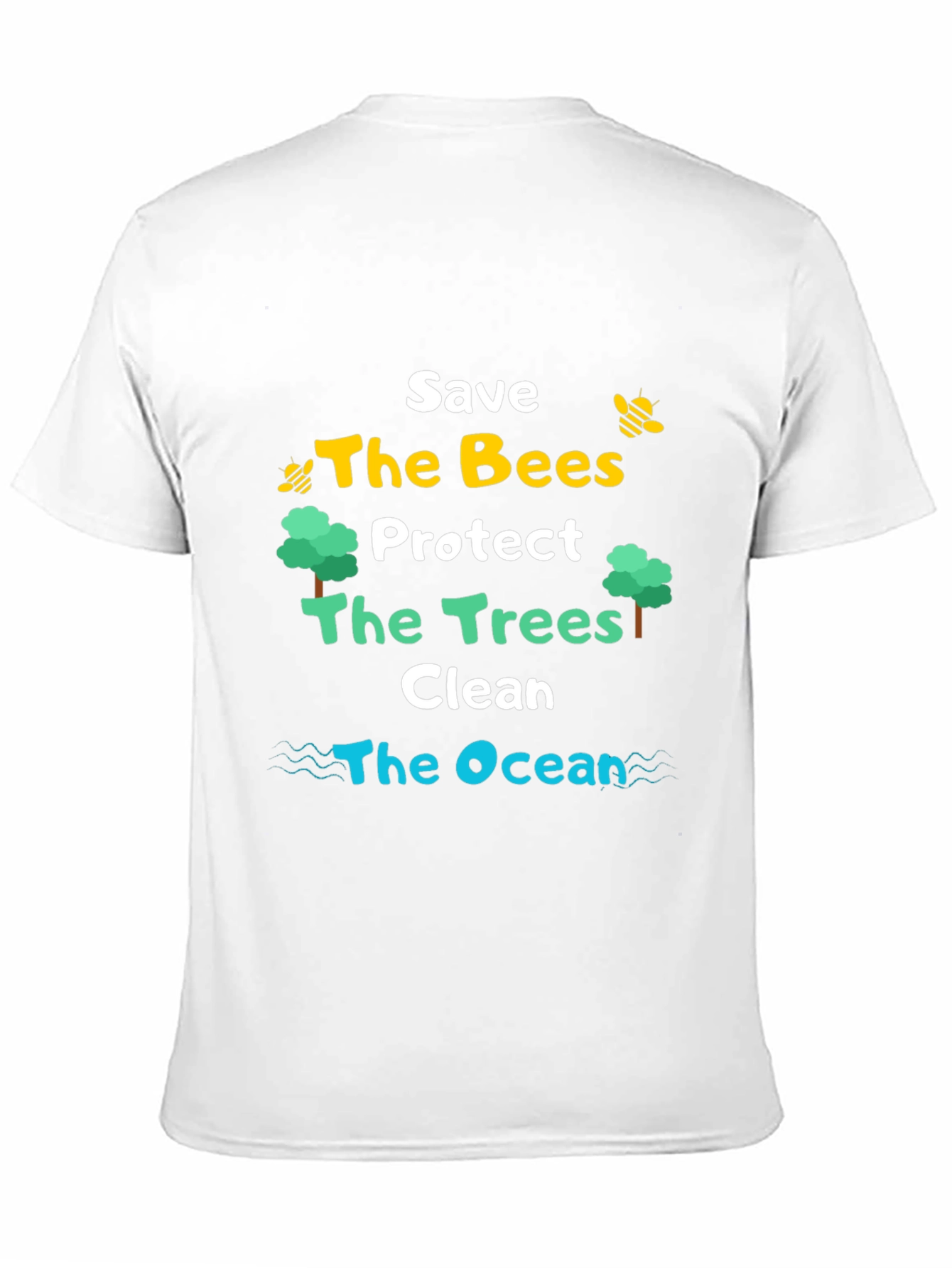 Save the Bees Trees Ocean T-Shirt