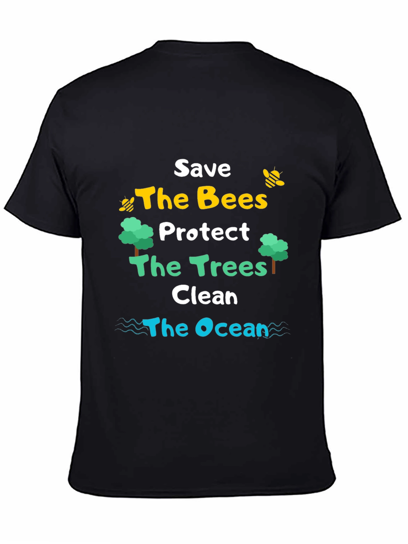 Save the Bees Trees Ocean T-Shirt