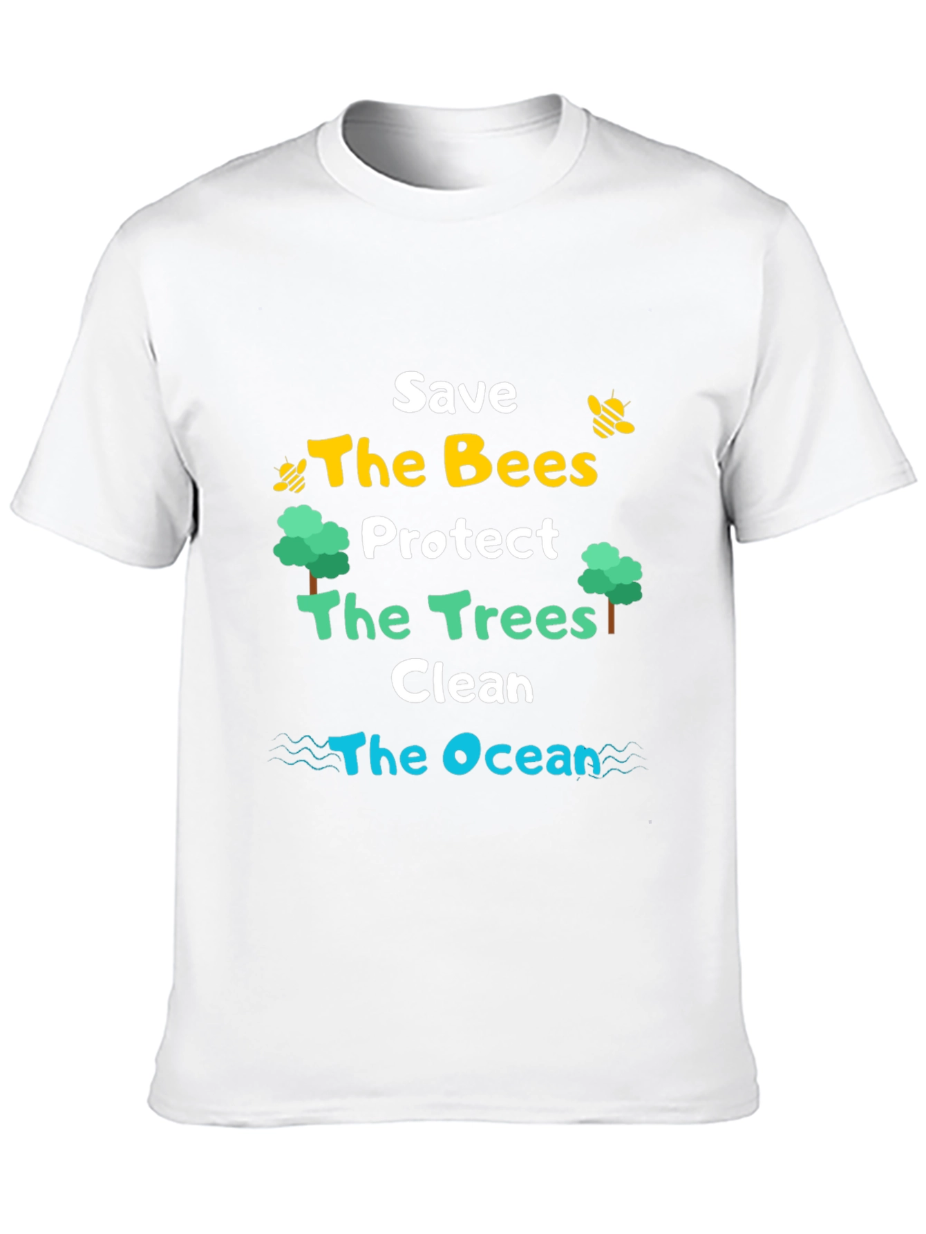 Save the Bees Trees Ocean T-Shirt