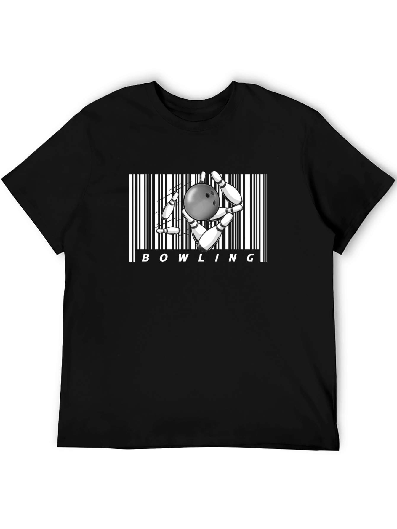 Bowling Barcode Graphic Tee - Strike Style