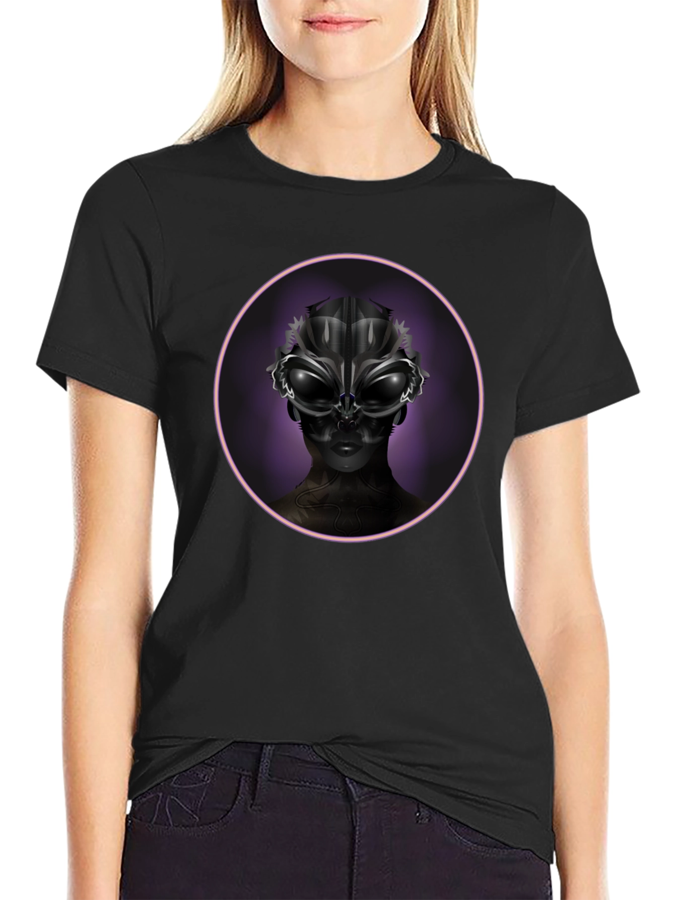 Mystic Alien Mask Graphic T-Shirt