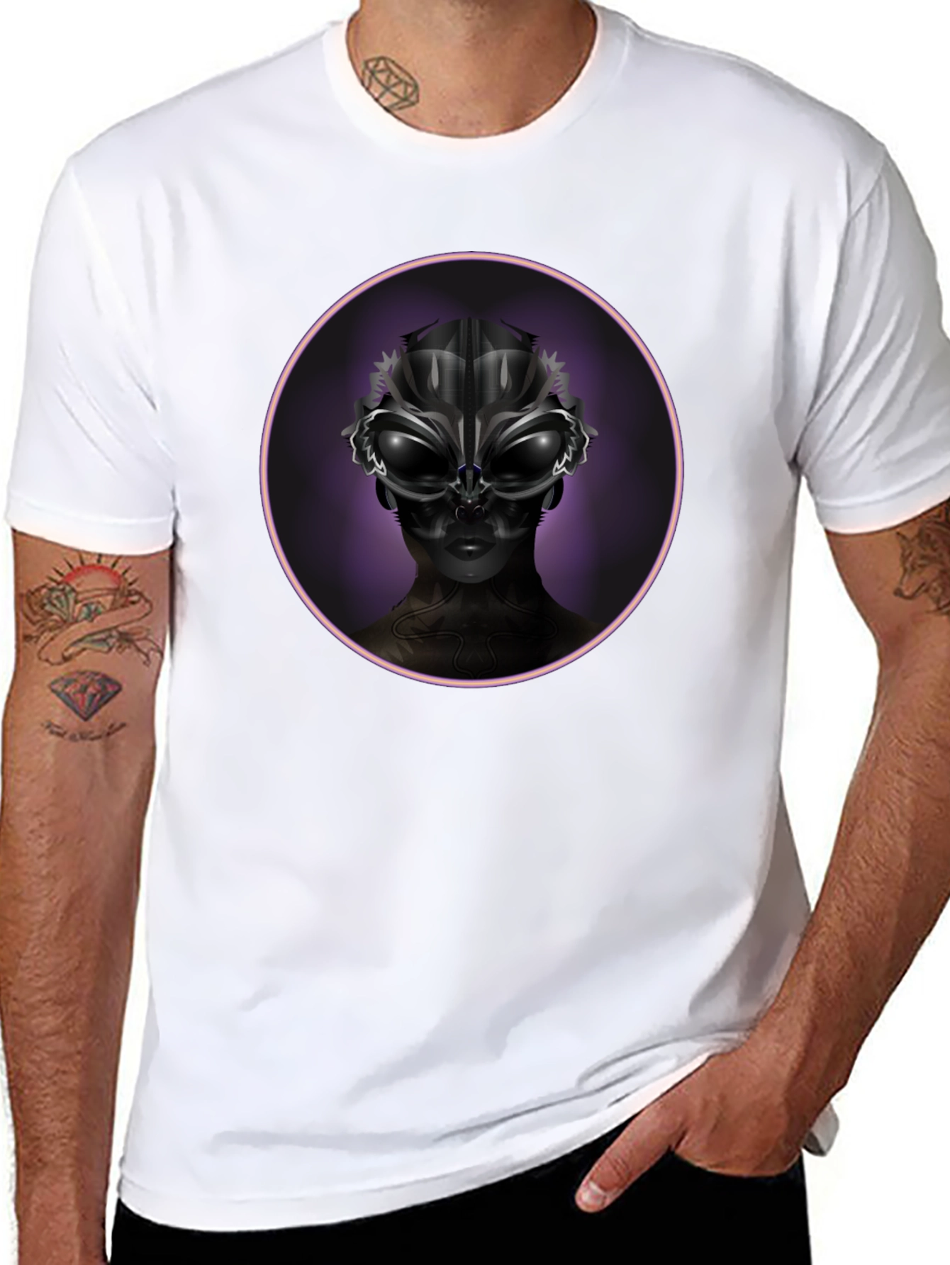 Mystic Alien Mask Graphic T-Shirt