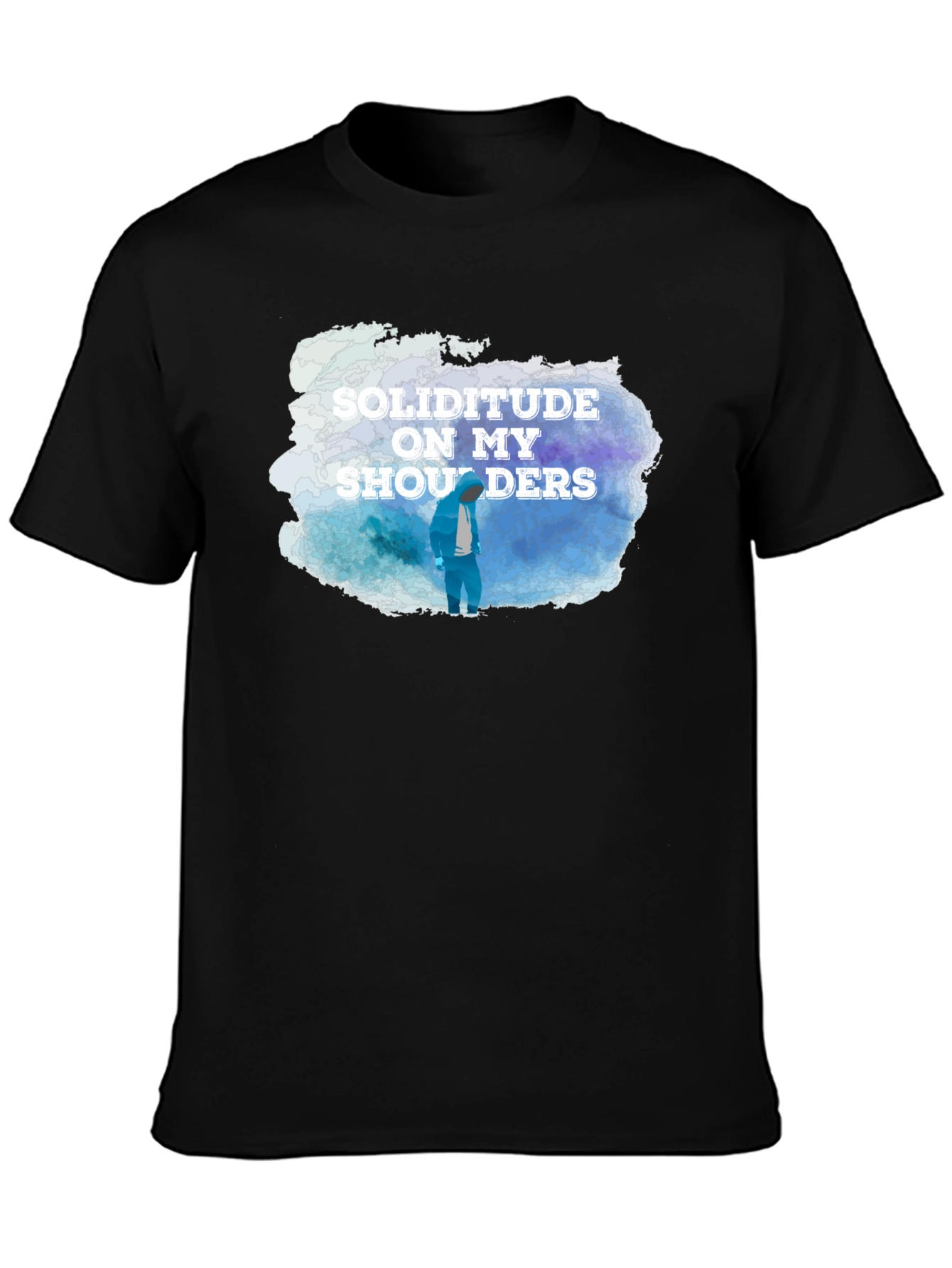 Soliditude T-Shirt - Black Graphic Tee