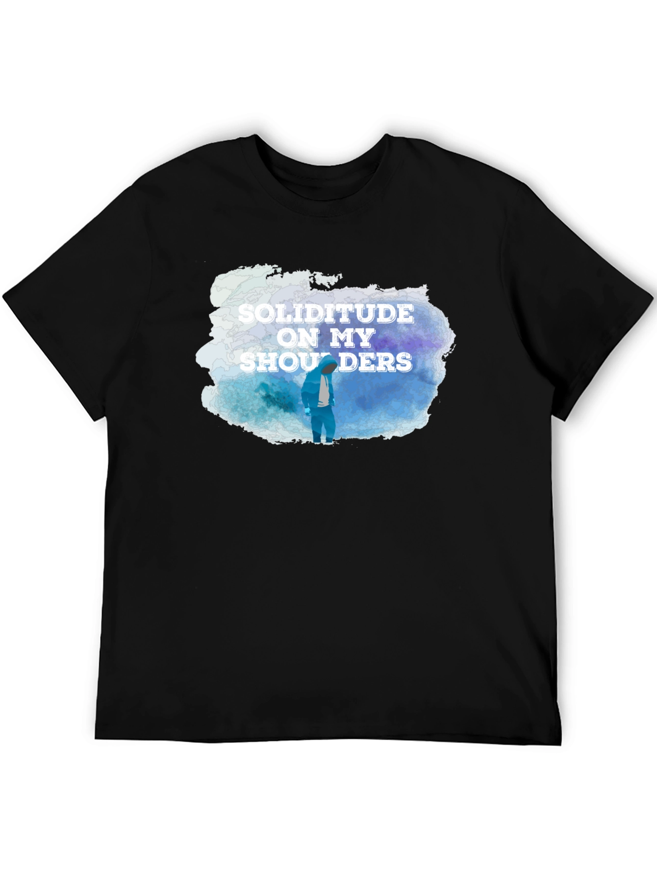 Soliditude T-Shirt - Black Graphic Tee