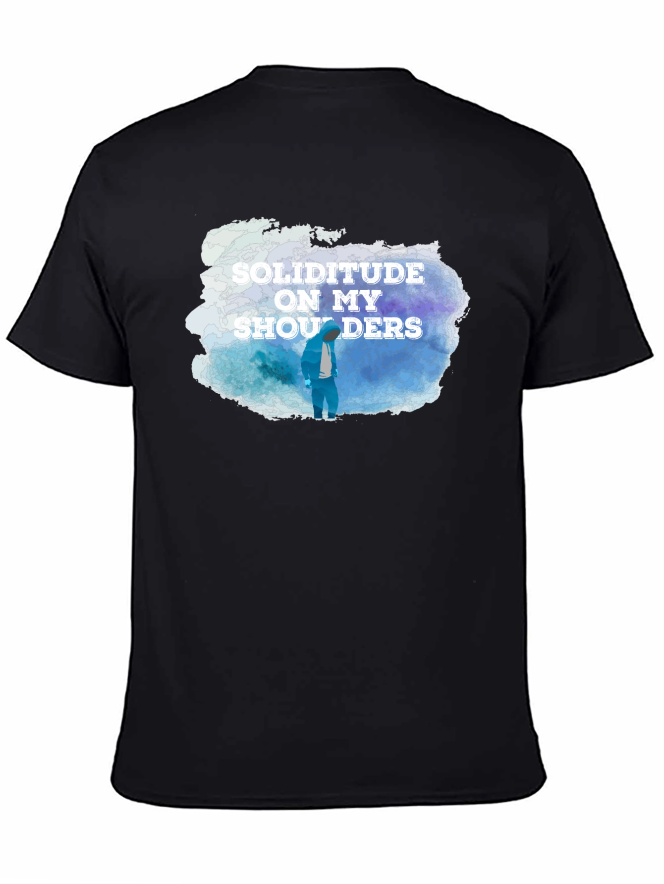 Soliditude T-Shirt - Black Graphic Tee
