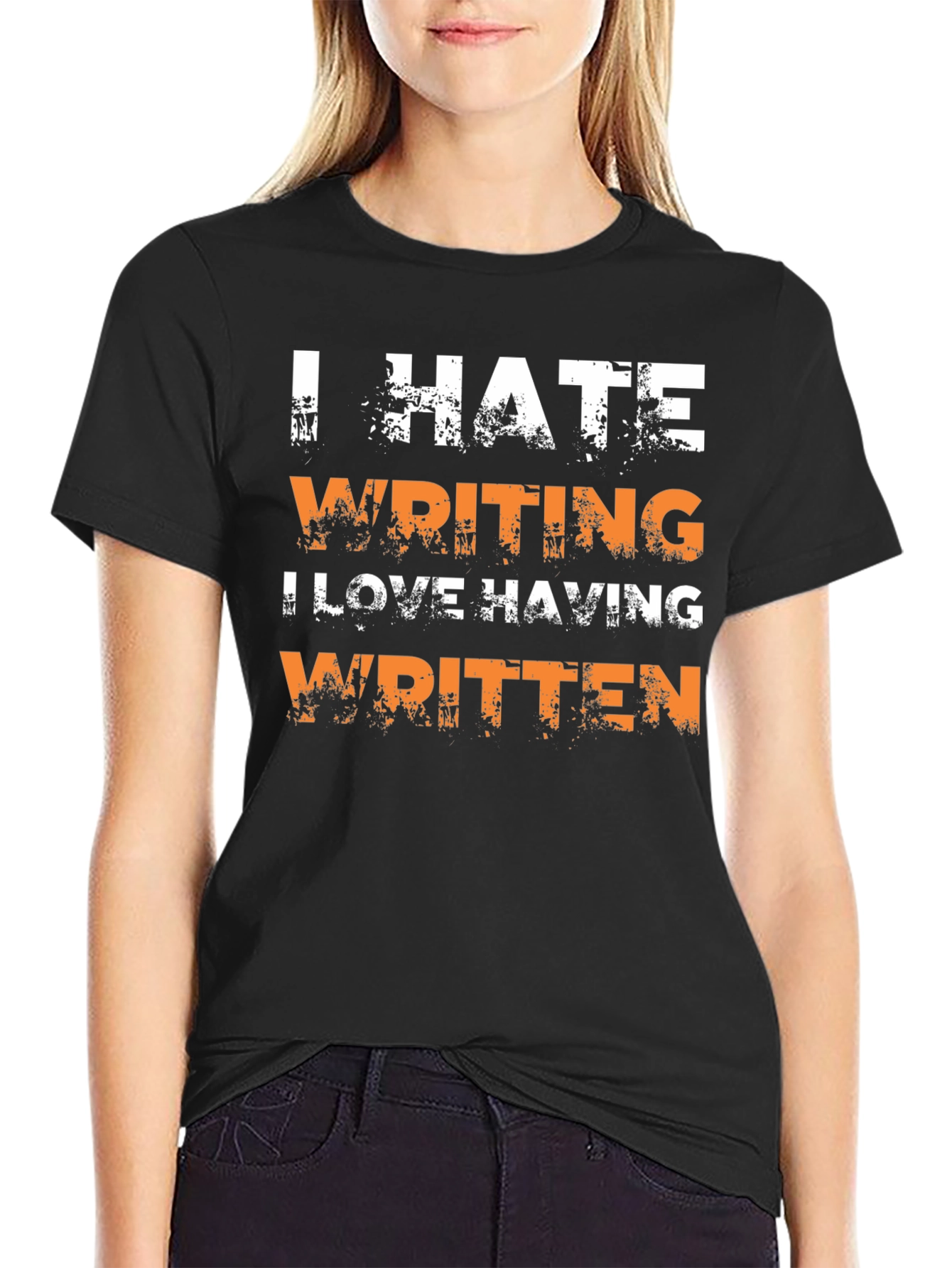 I Hate Writing Graphic T-Shirt