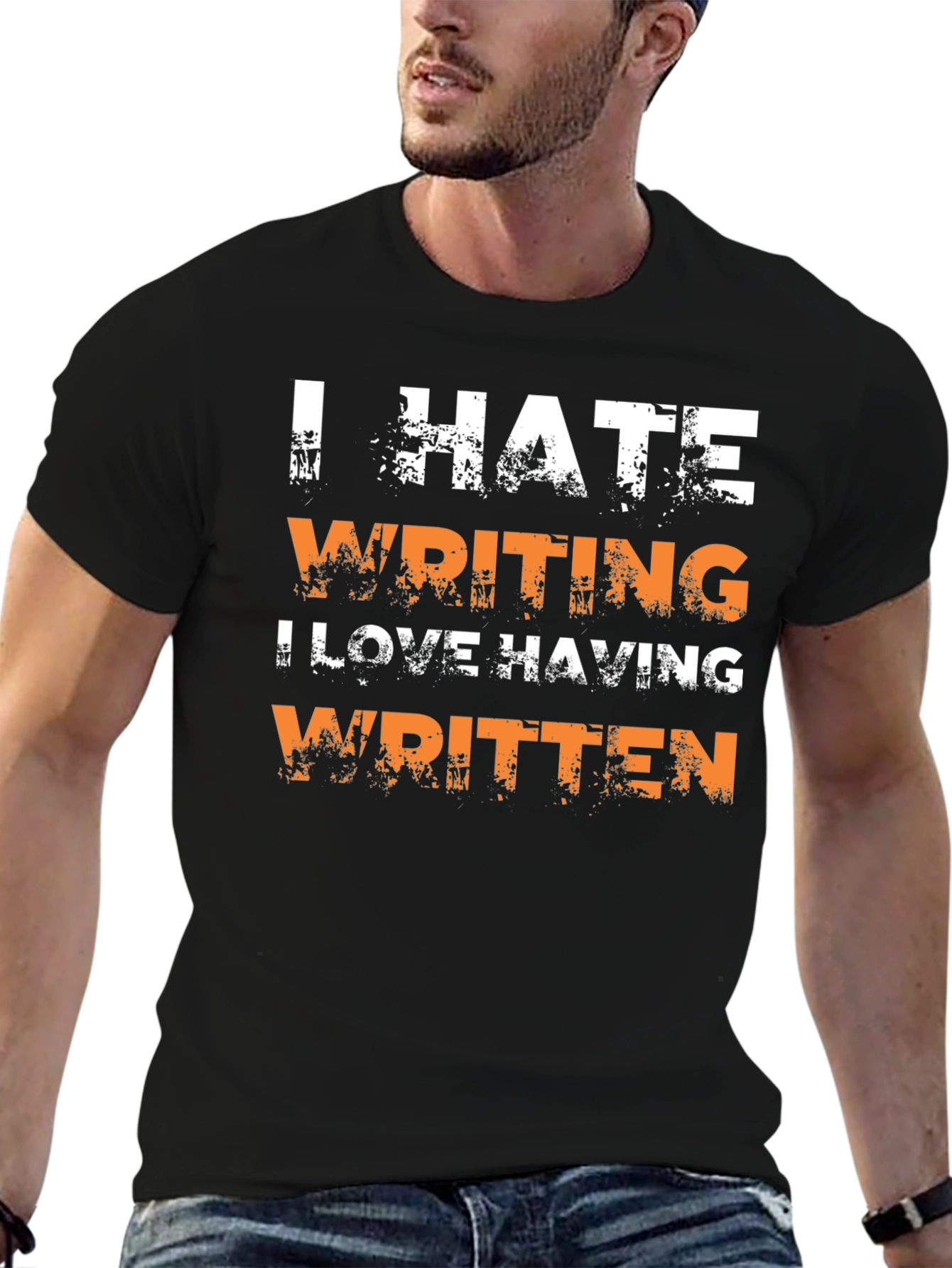 I Hate Writing Graphic T-Shirt