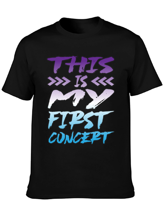 First Concert T-Shirt - Black Graphic Tee