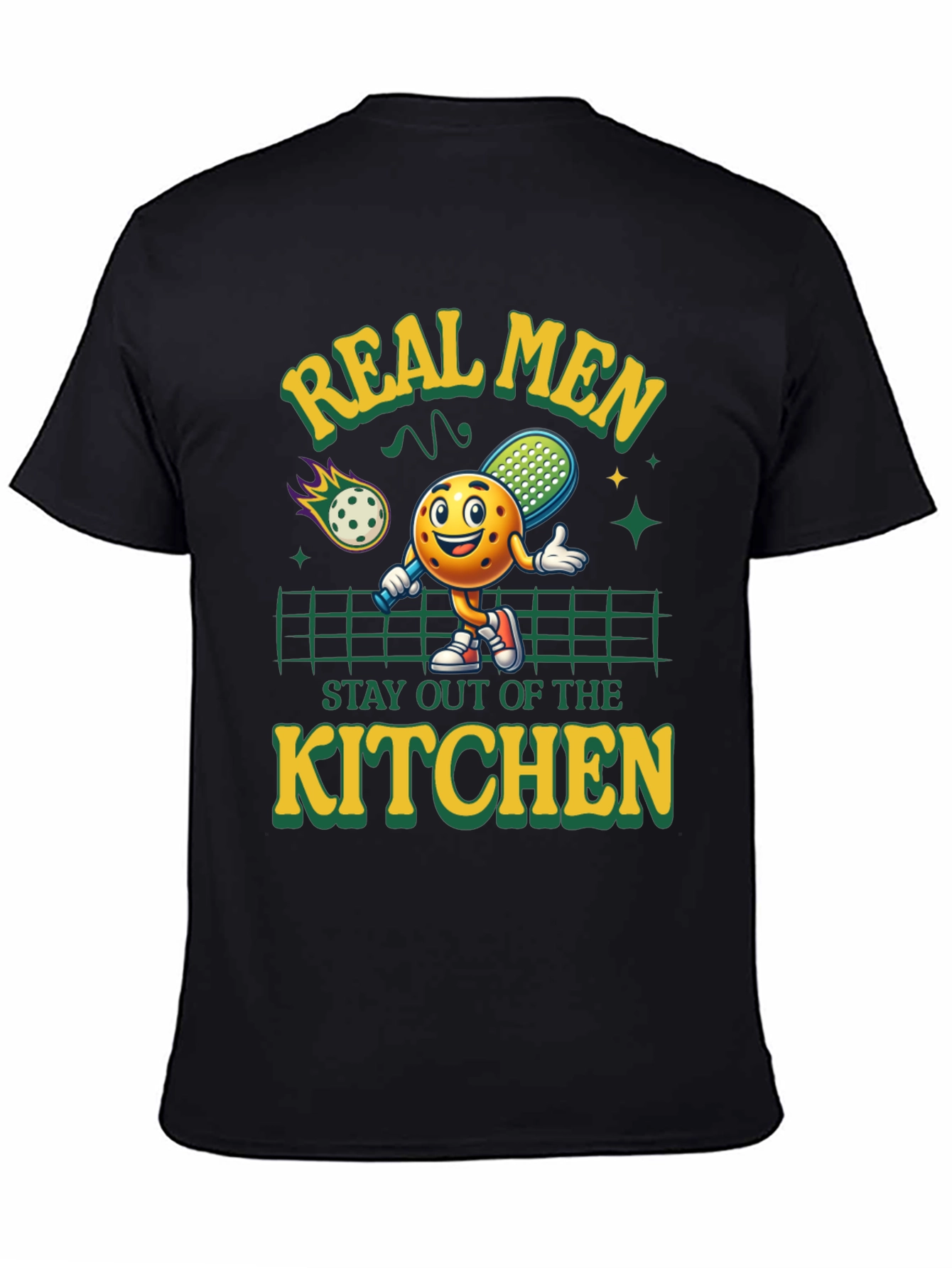 Real Men Pickleball Graphic Tee
