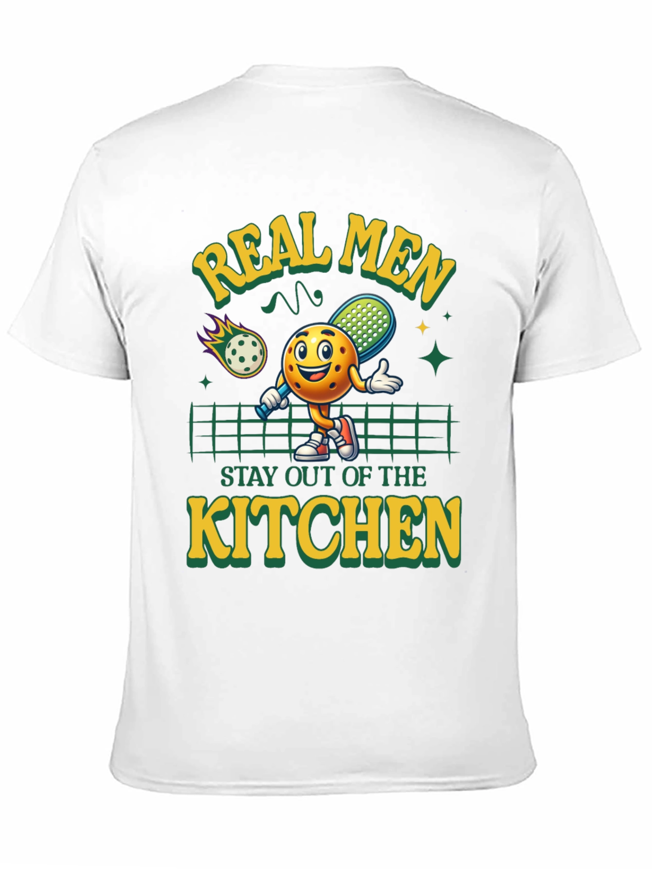 Real Men Pickleball Graphic Tee