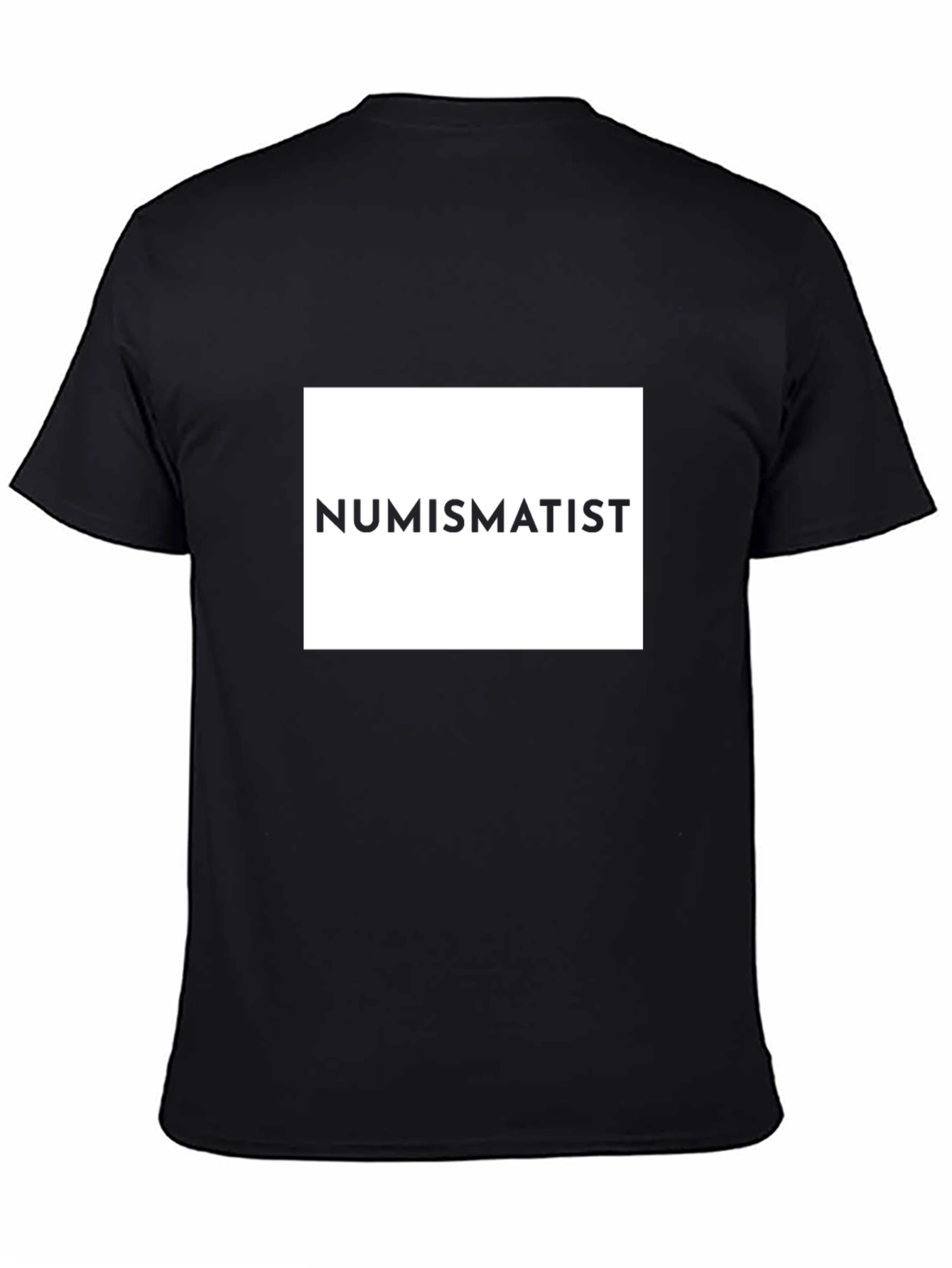 Numismatist Graphic Tee - Black Cotton T-Shirt