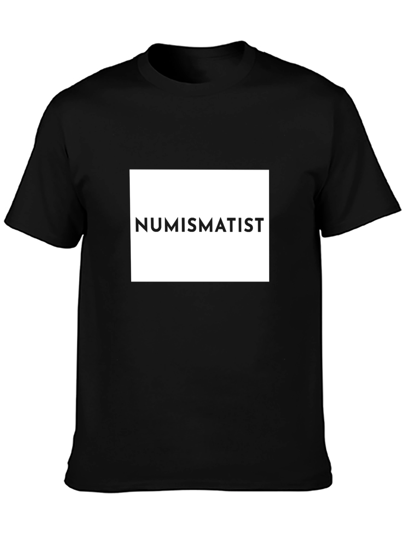 Numismatist Graphic Tee - Black Cotton T-Shirt