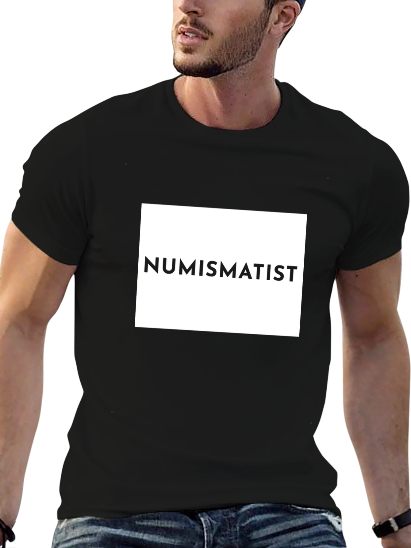 Numismatist Graphic Tee - Black Cotton T-Shirt