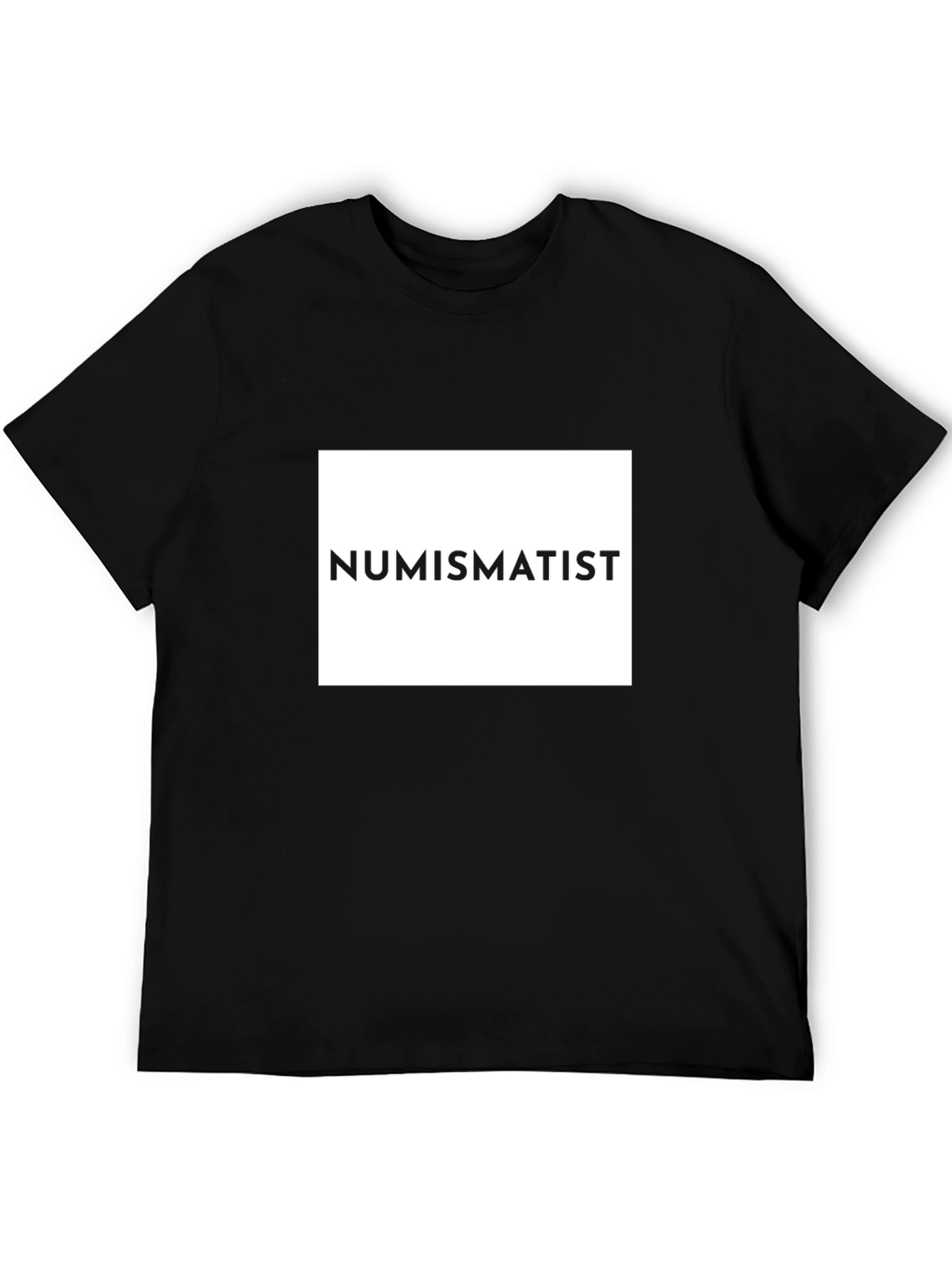 Numismatist Graphic Tee - Black Cotton T-Shirt