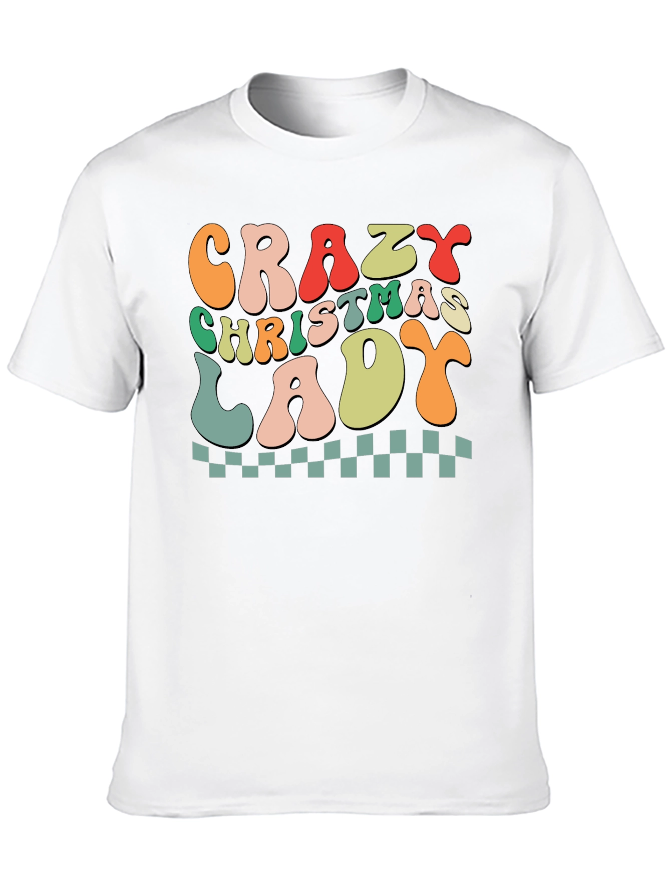 Crazy Christmas Lady Graphic Tee