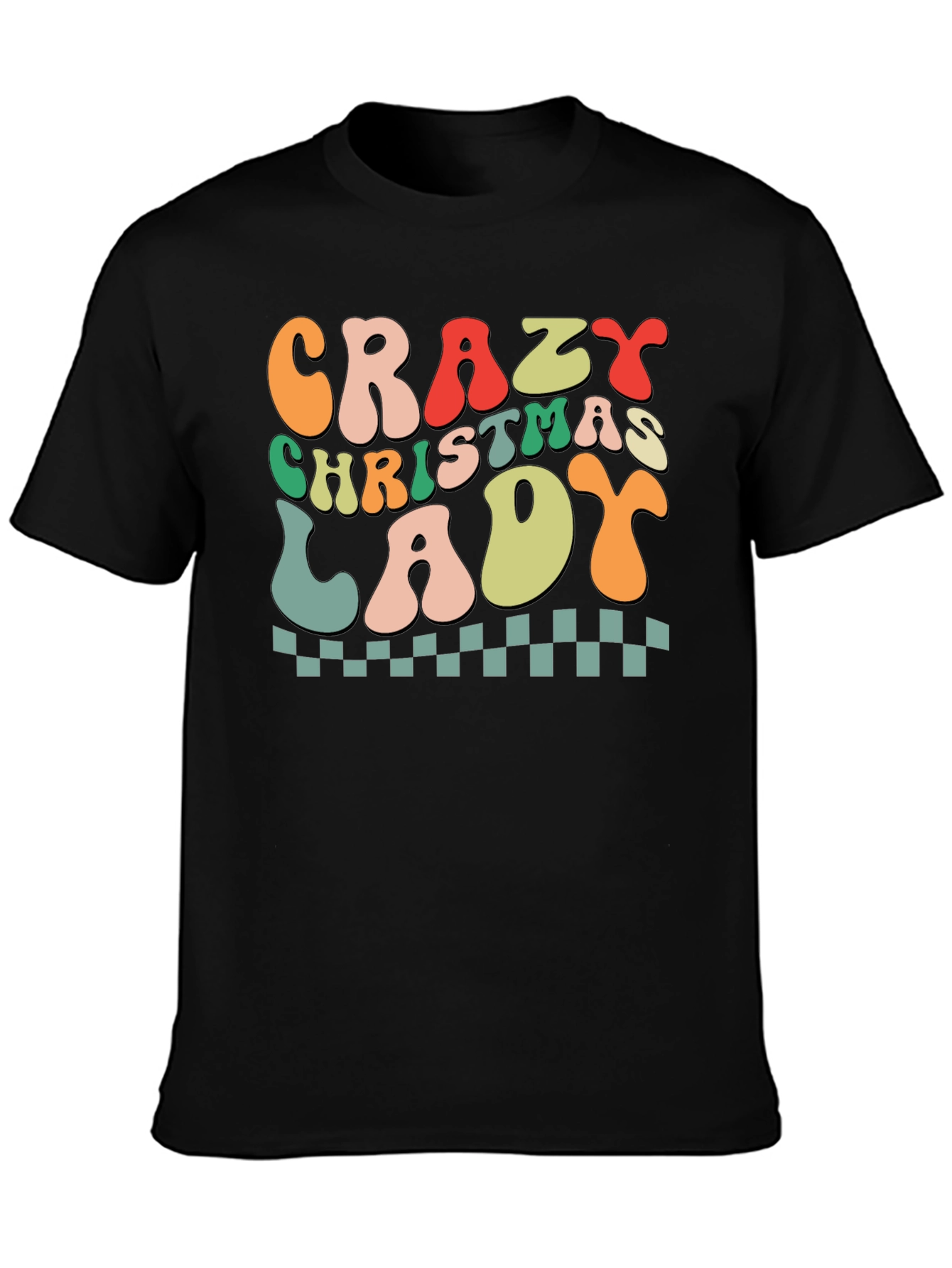Crazy Christmas Lady Graphic Tee