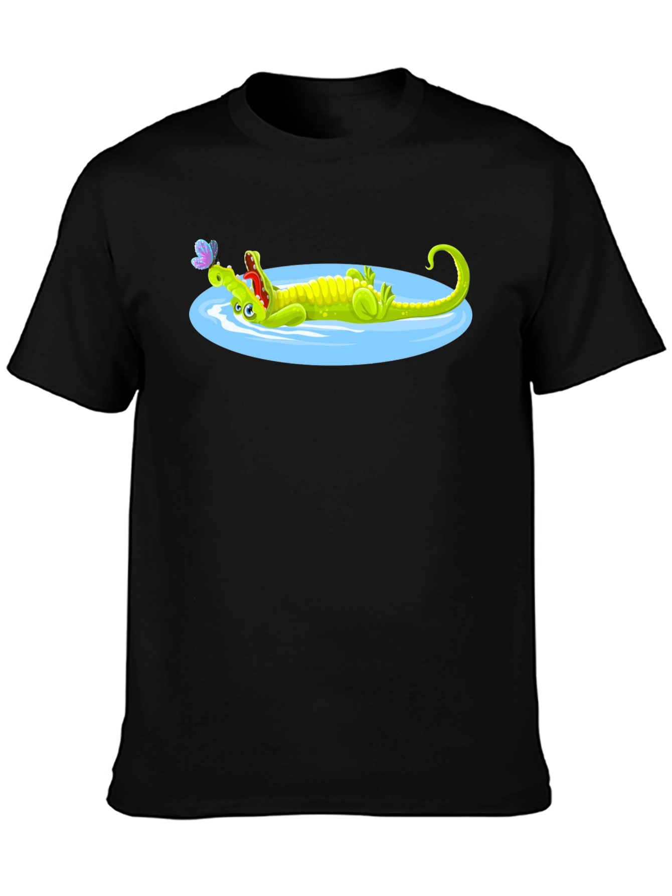 Cartoon Crocodile Graphic Tee