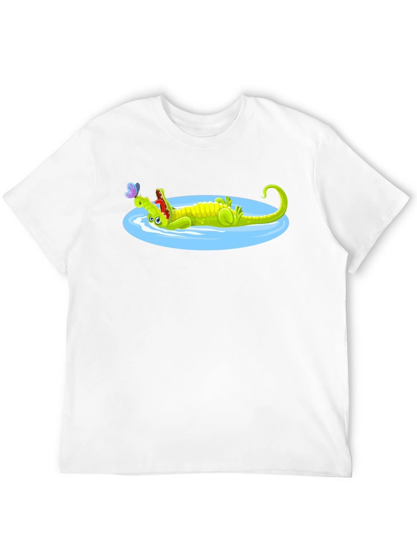 Cartoon Crocodile Graphic Tee