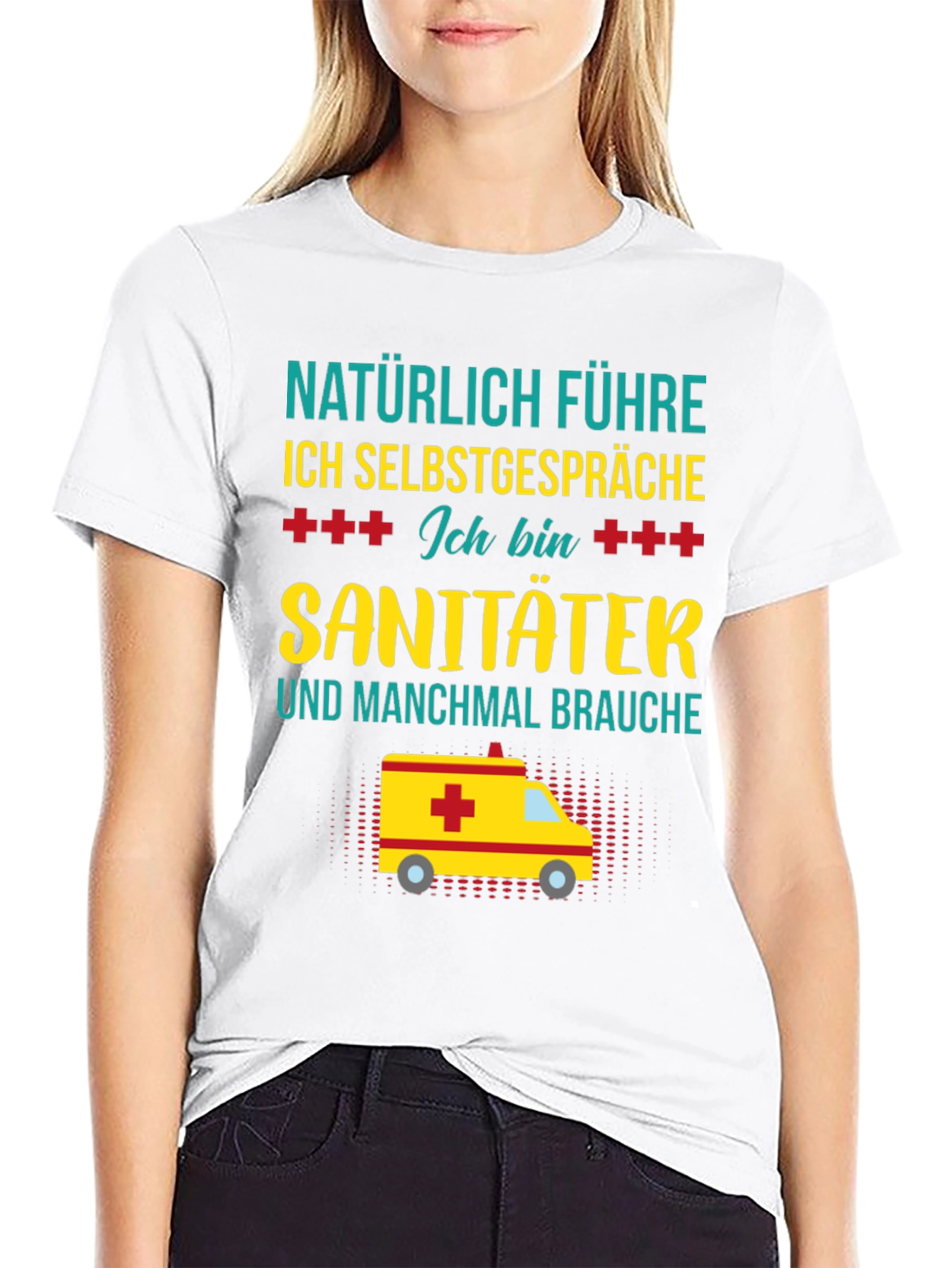 Funny EMT T-Shirt - Naturally I Talk To Myself
