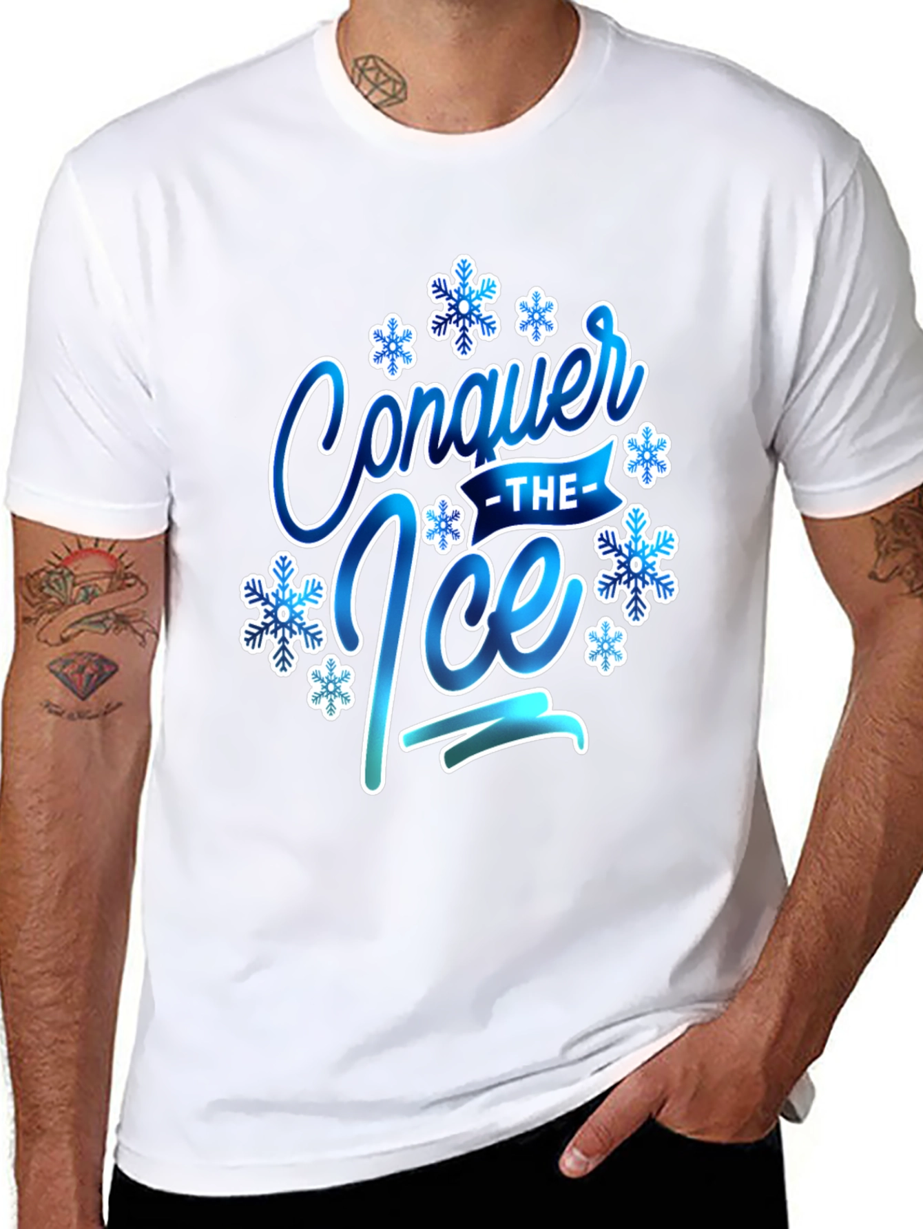 Conquer The Ice Graphic Tee Winter Season