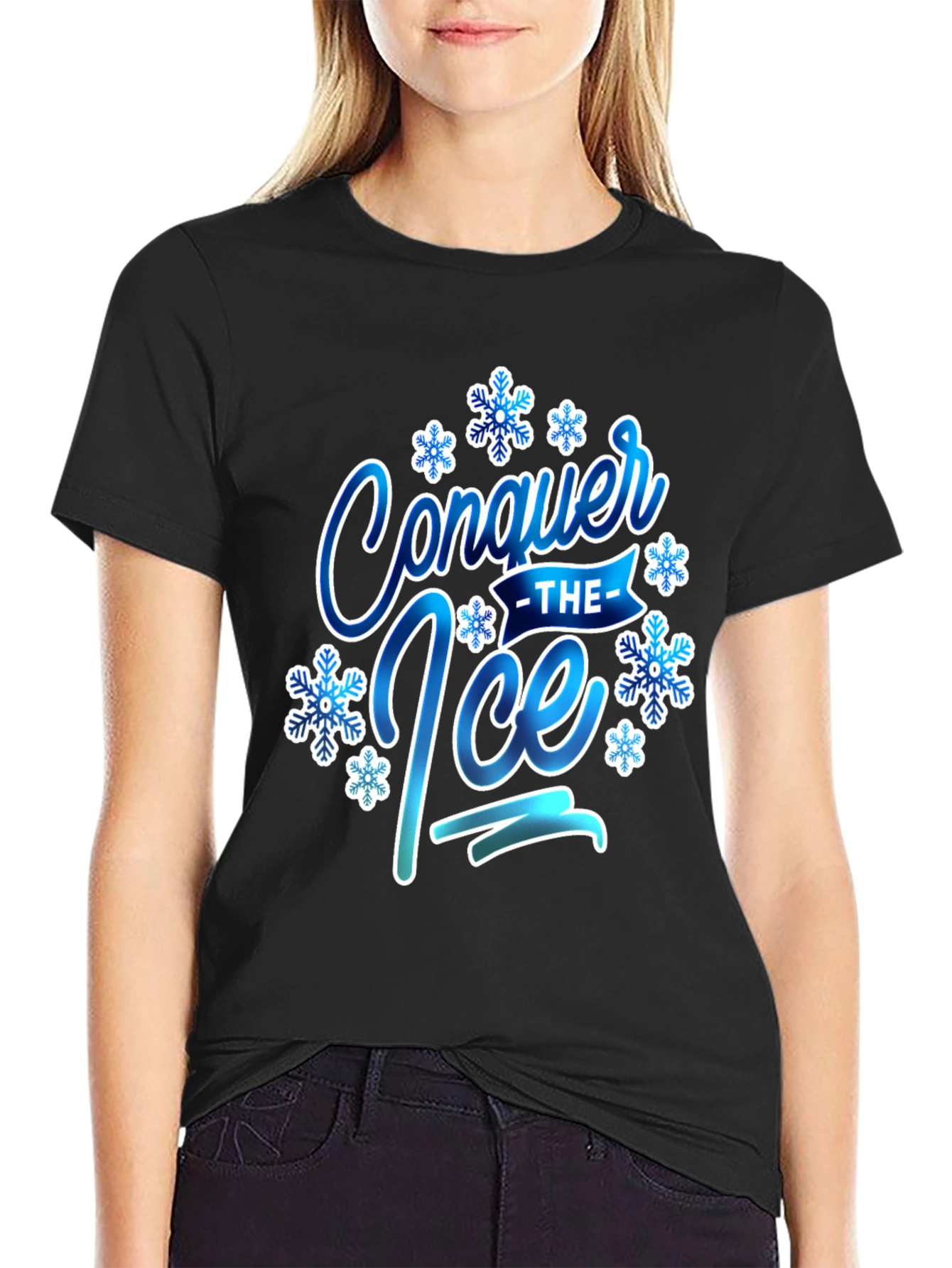 Conquer The Ice Graphic Tee Winter Season
