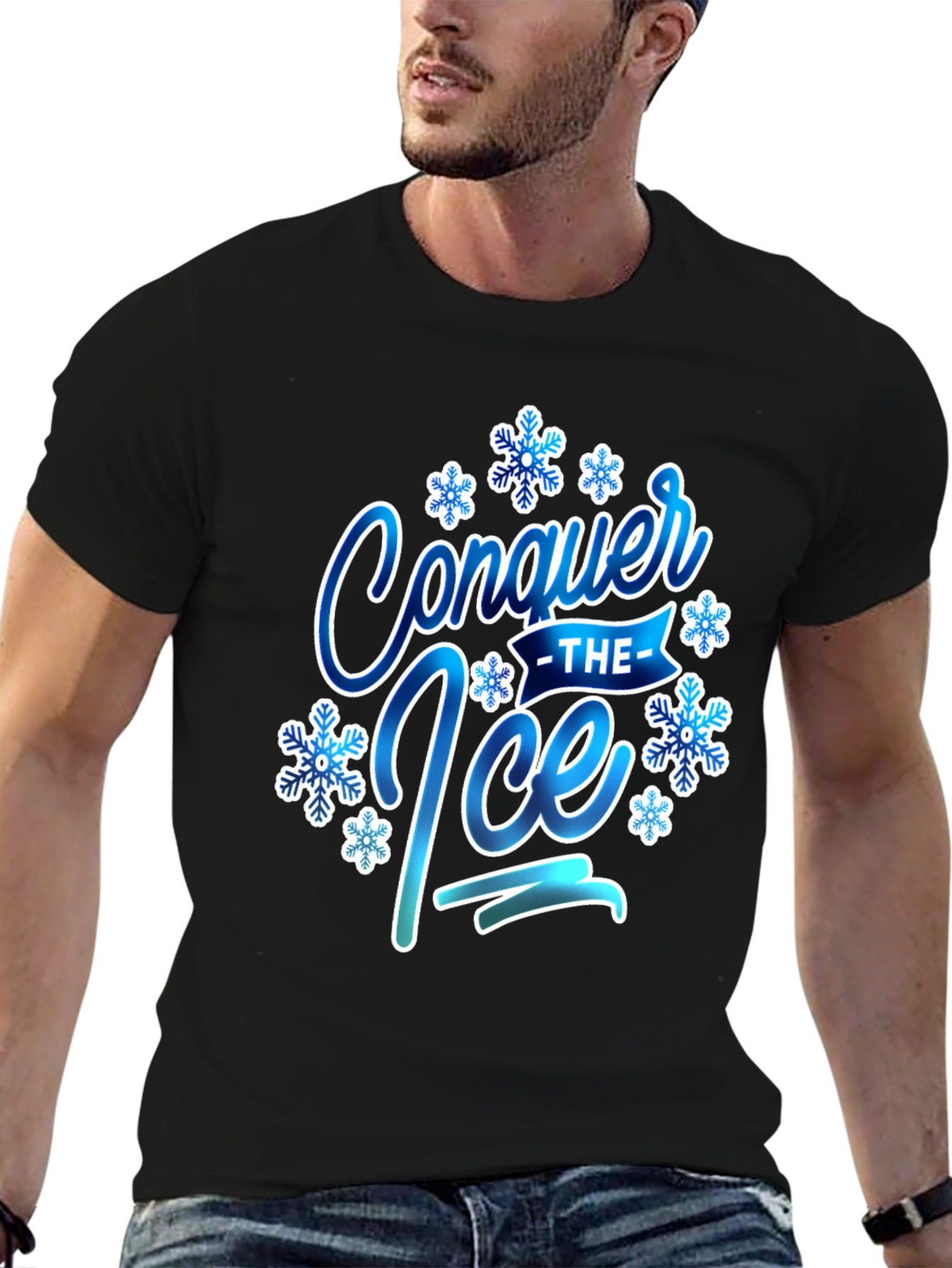 Conquer The Ice Graphic Tee Winter Season