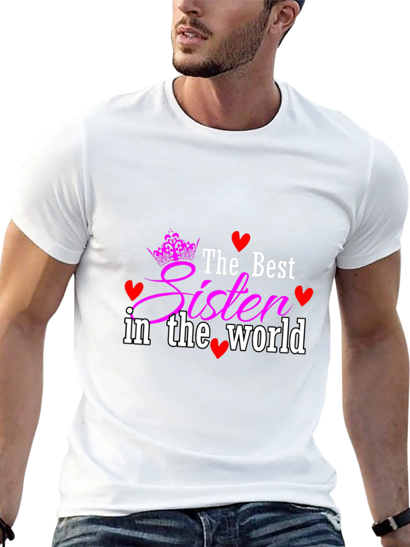 Best Sister In The World Black T-Shirt