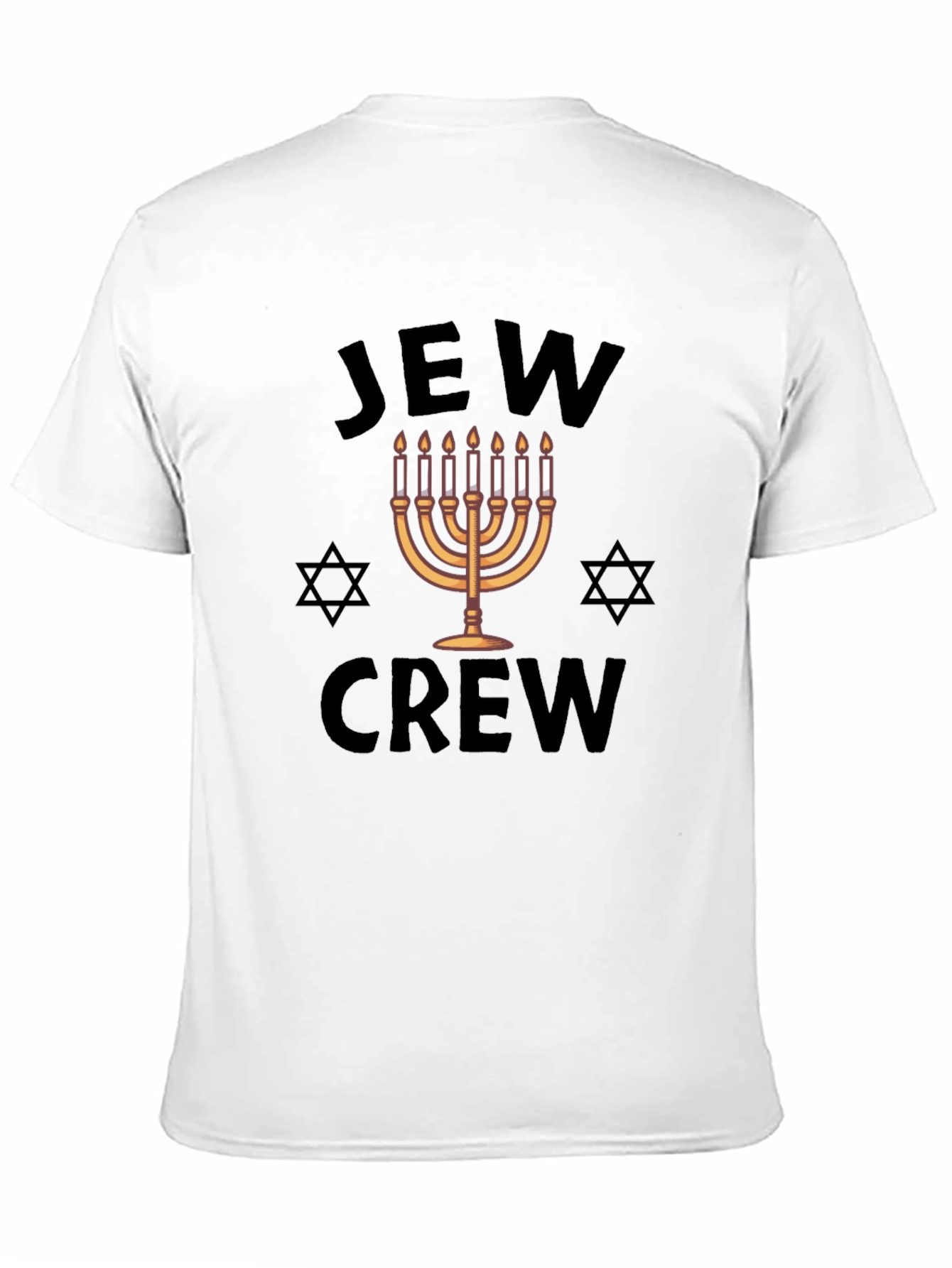 Jew Crew Graphic Tee - Black Cotton Blend T-Shirt
