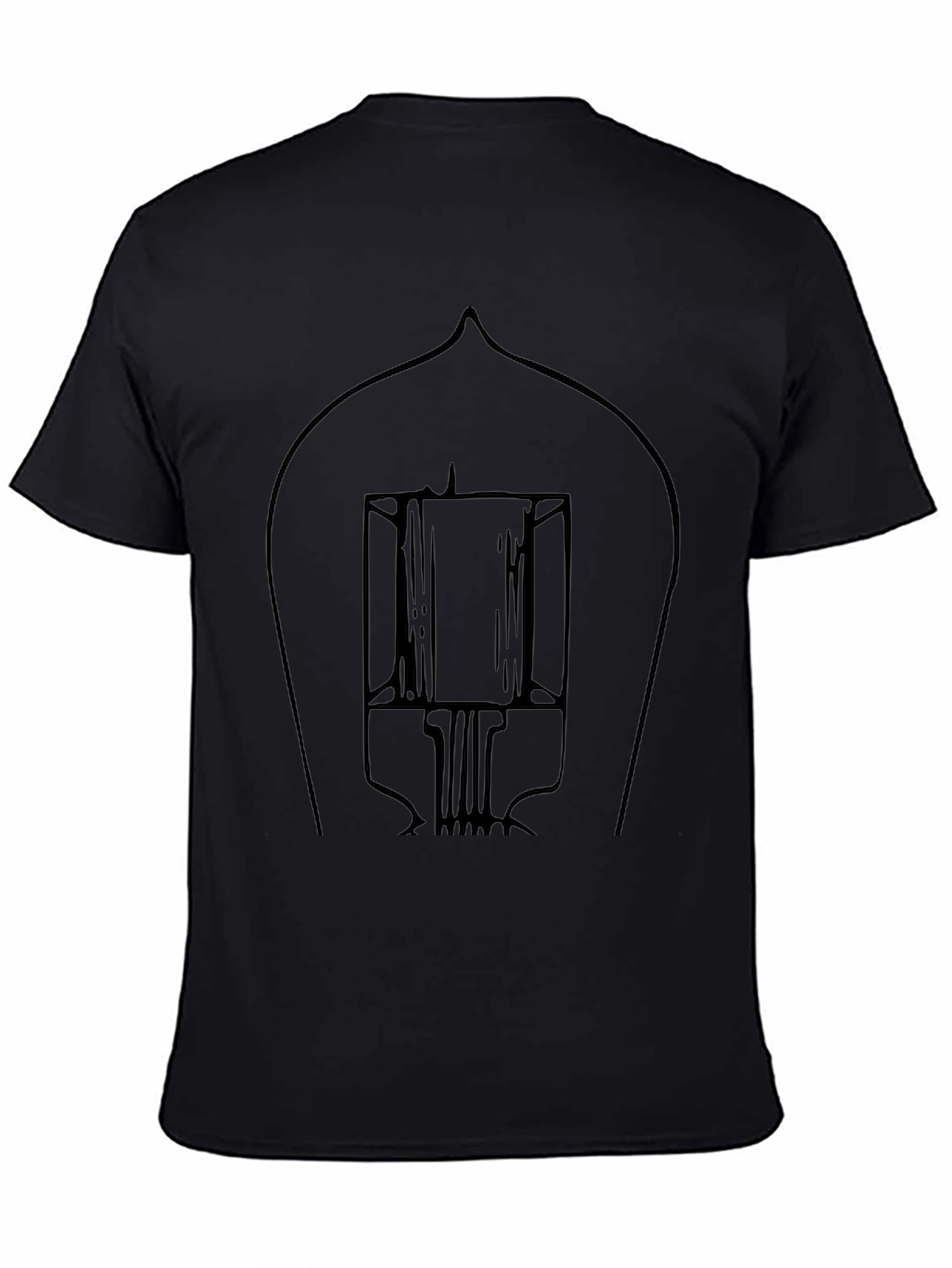 Black Graphic Tee - Vacuum Tube Design