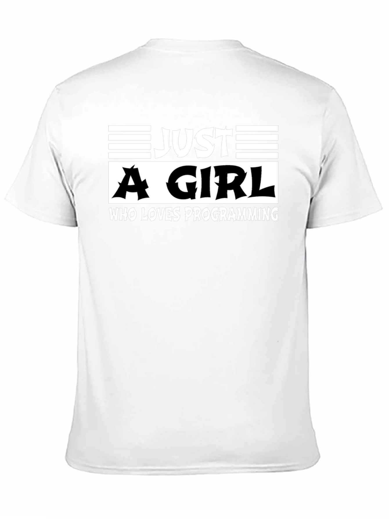 Just a Girl Who Loves Programming Black T-Shirt