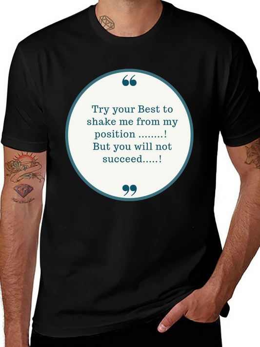 Motivational T-Shirt - Try Your Best