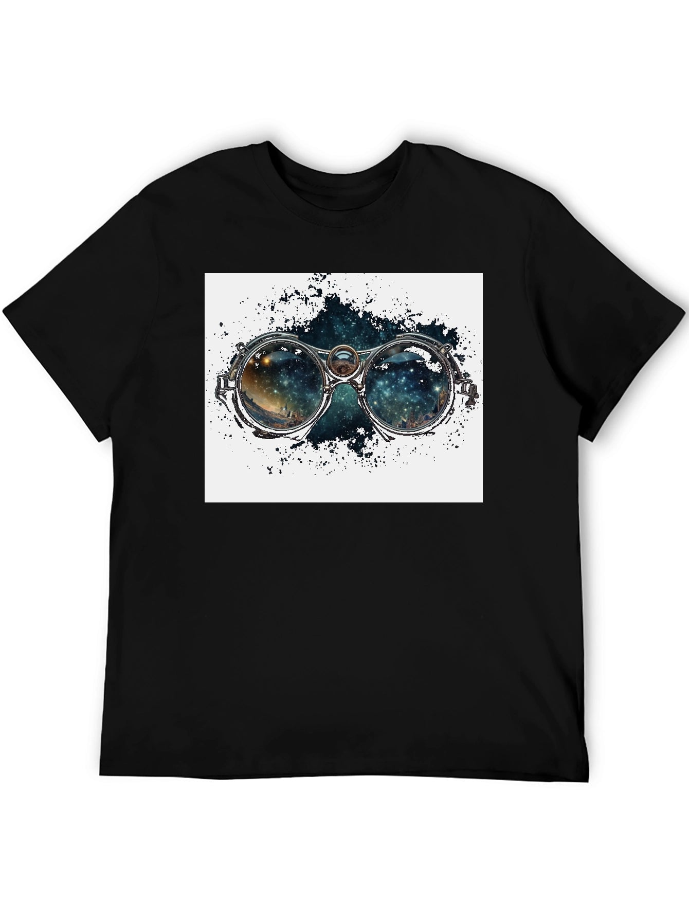 Nebula in Steampunk Goggles T-Shirt