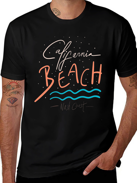 California Beach Graphic T-Shirt - West Coast Style