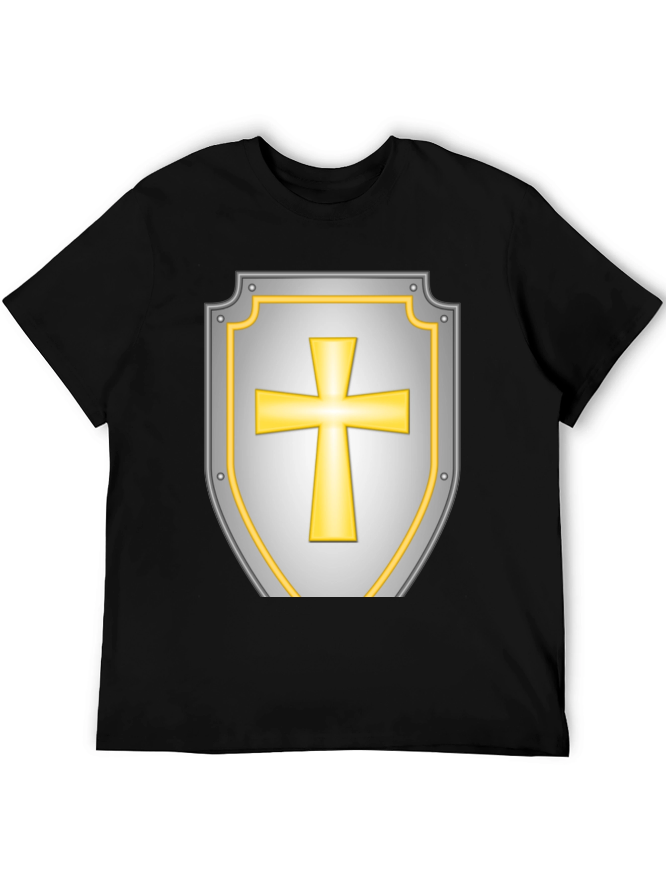 Crusader Shield Graphic Tee - Black