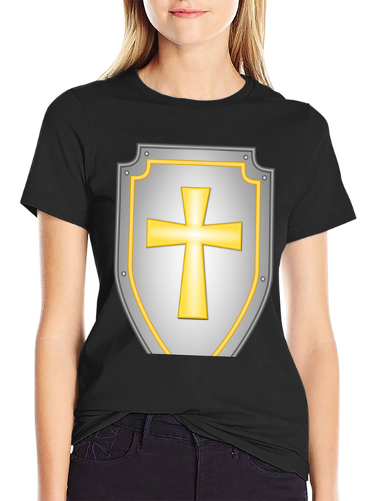 Crusader Shield Graphic Tee - Black