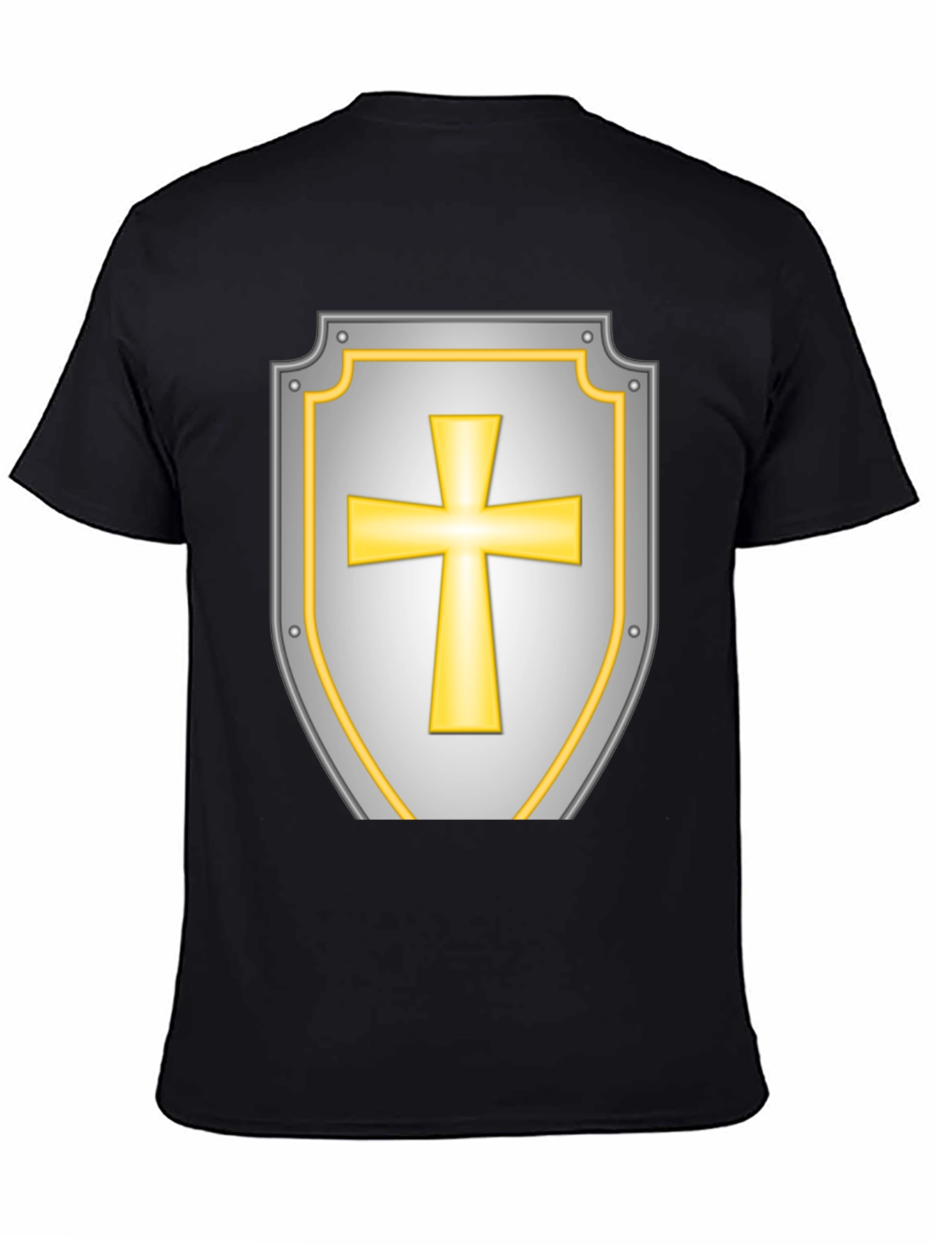 Crusader Shield Graphic Tee - Black