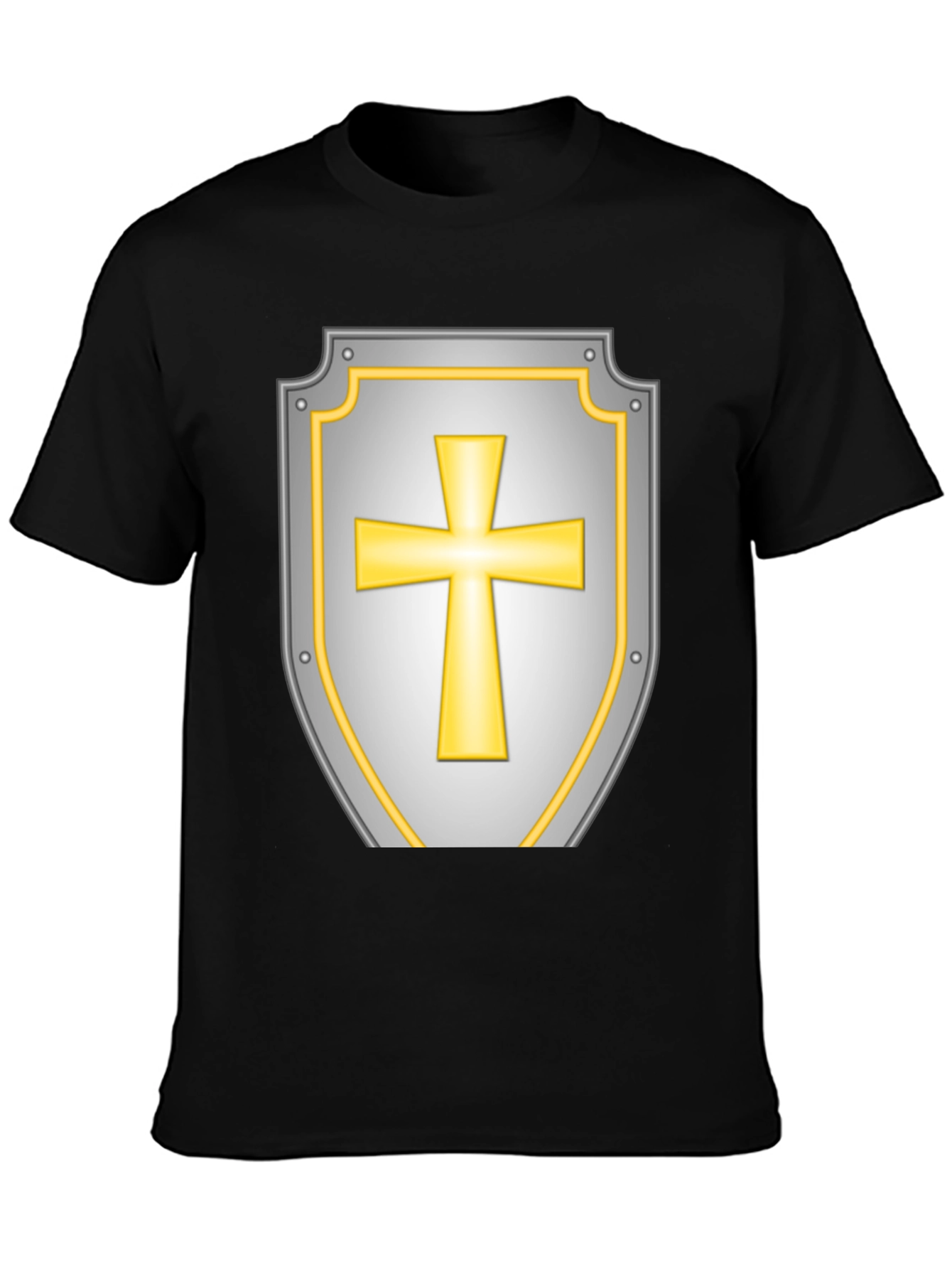 Crusader Shield Graphic Tee - Black