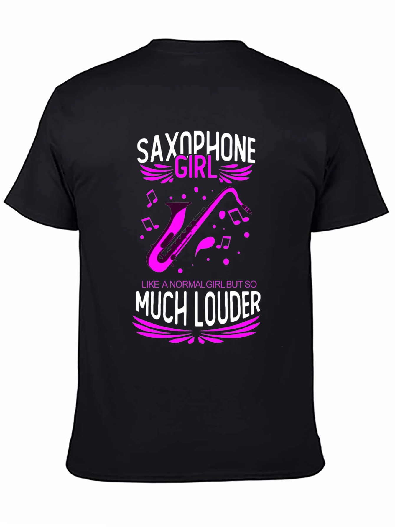 Saxophone Girl Loud Music T-Shirt