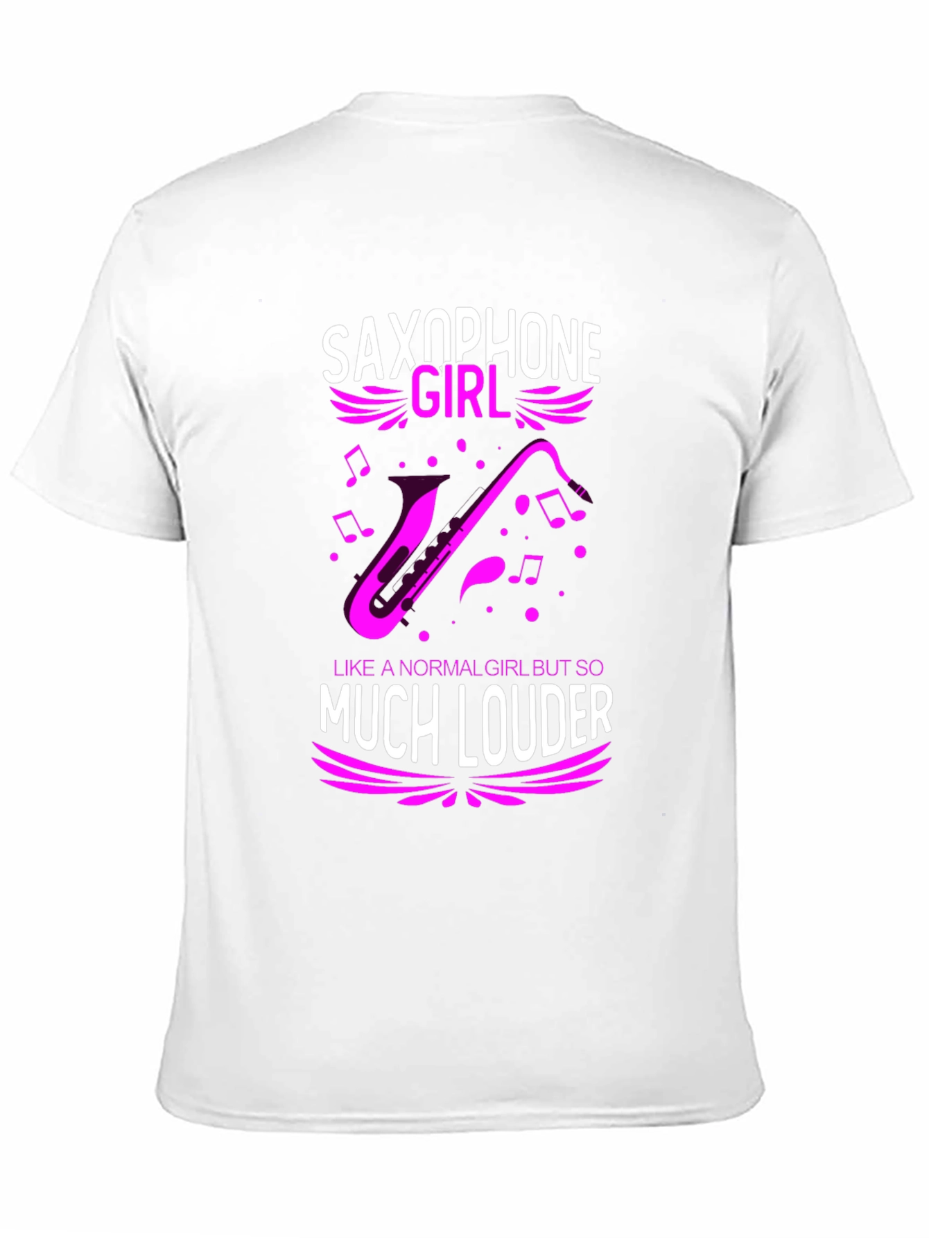 Saxophone Girl Loud Music T-Shirt