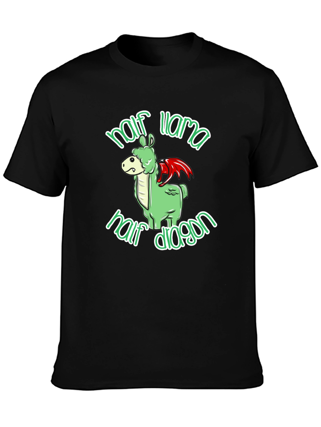 Half Llama Half Dragon Graphic T-Shirt