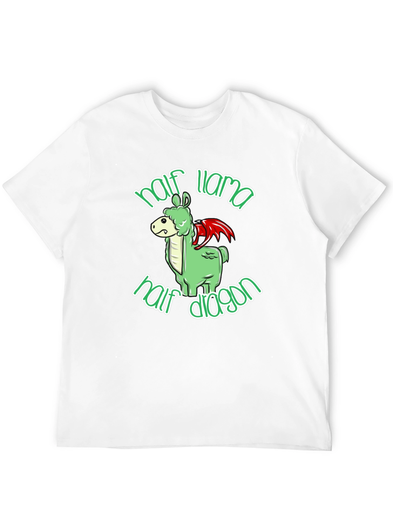 Half Llama Half Dragon Graphic T-Shirt